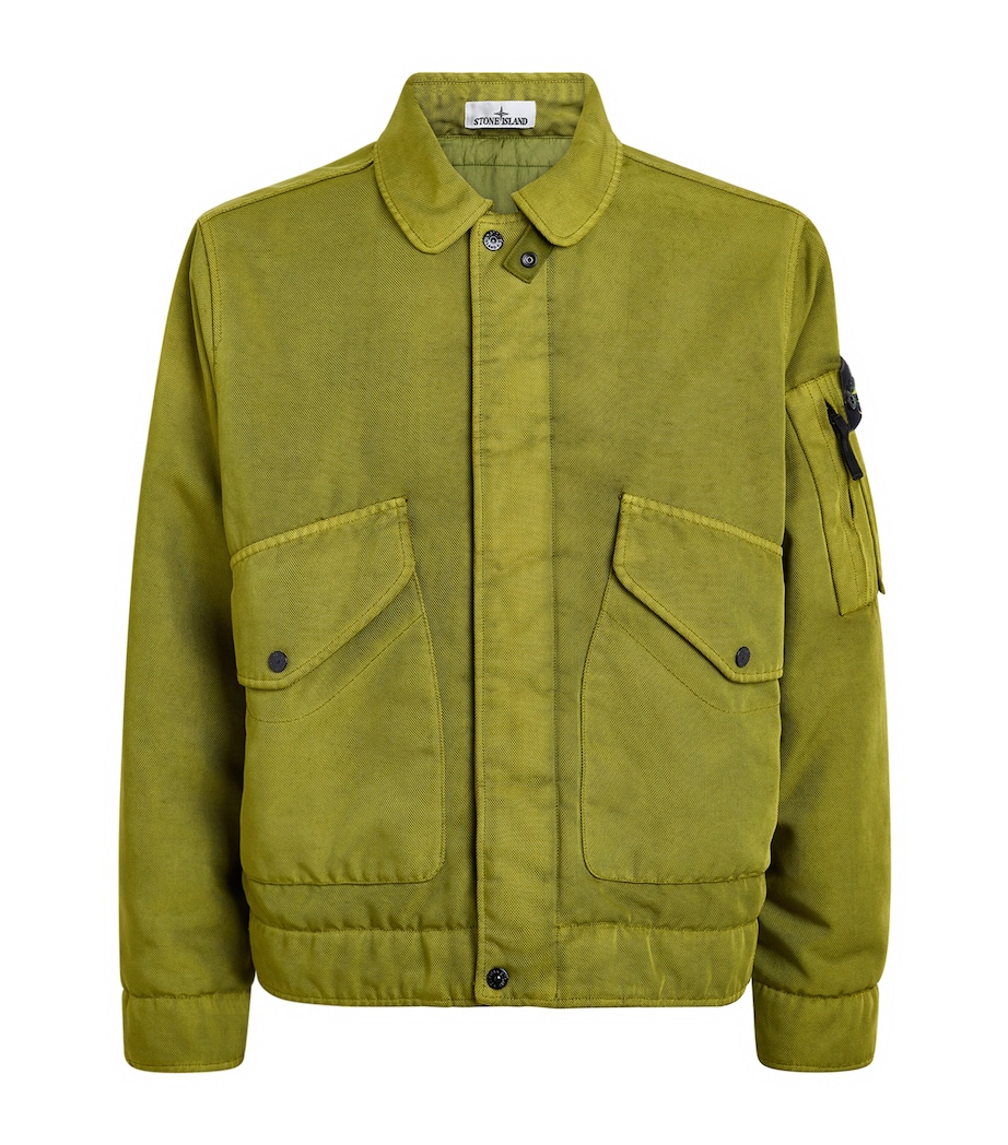 Stone Island Mens Organic Cotton Bomber Jacket Image 1