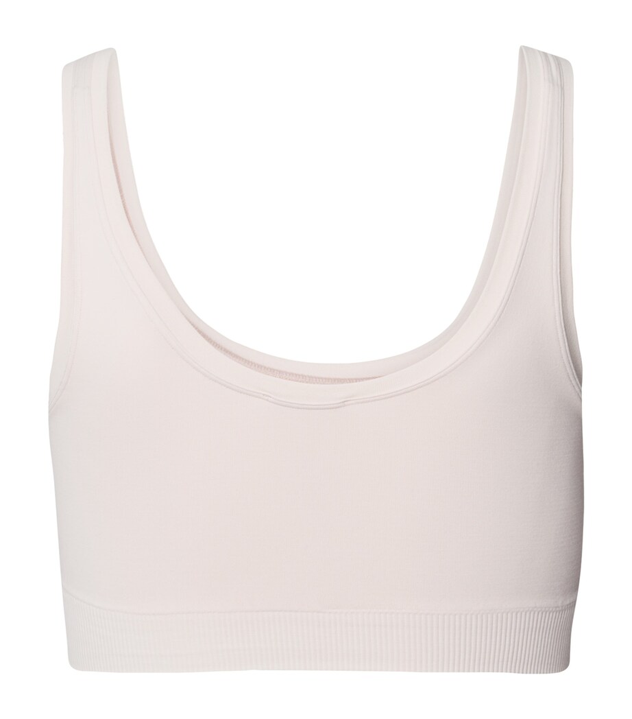 Hanro Womens Touch Feeling Padded Crop Top Melon Soda Image 2
