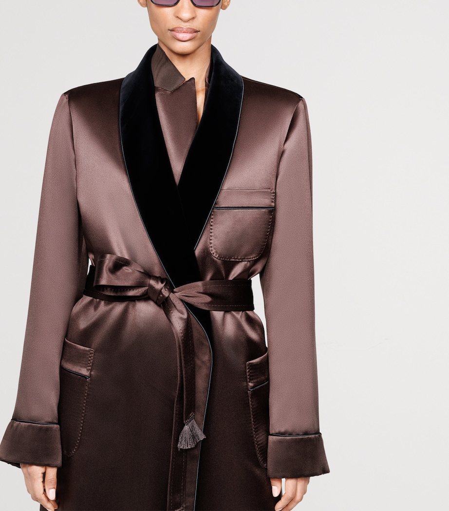 TOM FORD Womens Silk Satin Robe Enb Image 5
