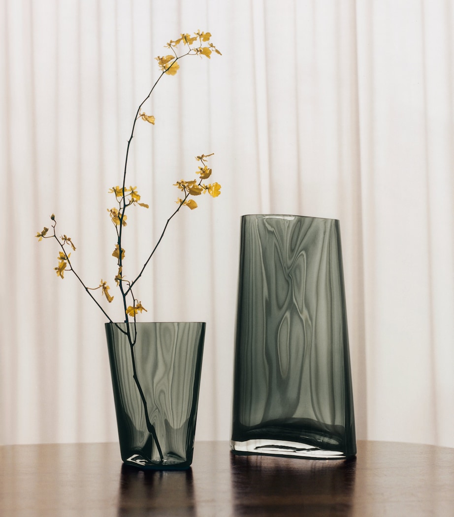 Georg Jensen Medium Glass Lituus Vase (24cm) Smokey Image 3