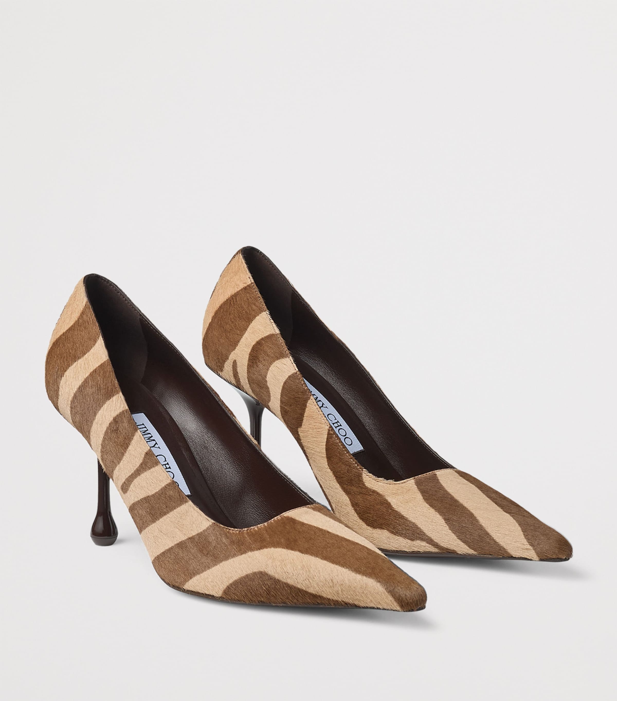 Zebra Print Ixia Pumps 80 CHOCOLATE MIX Image 2