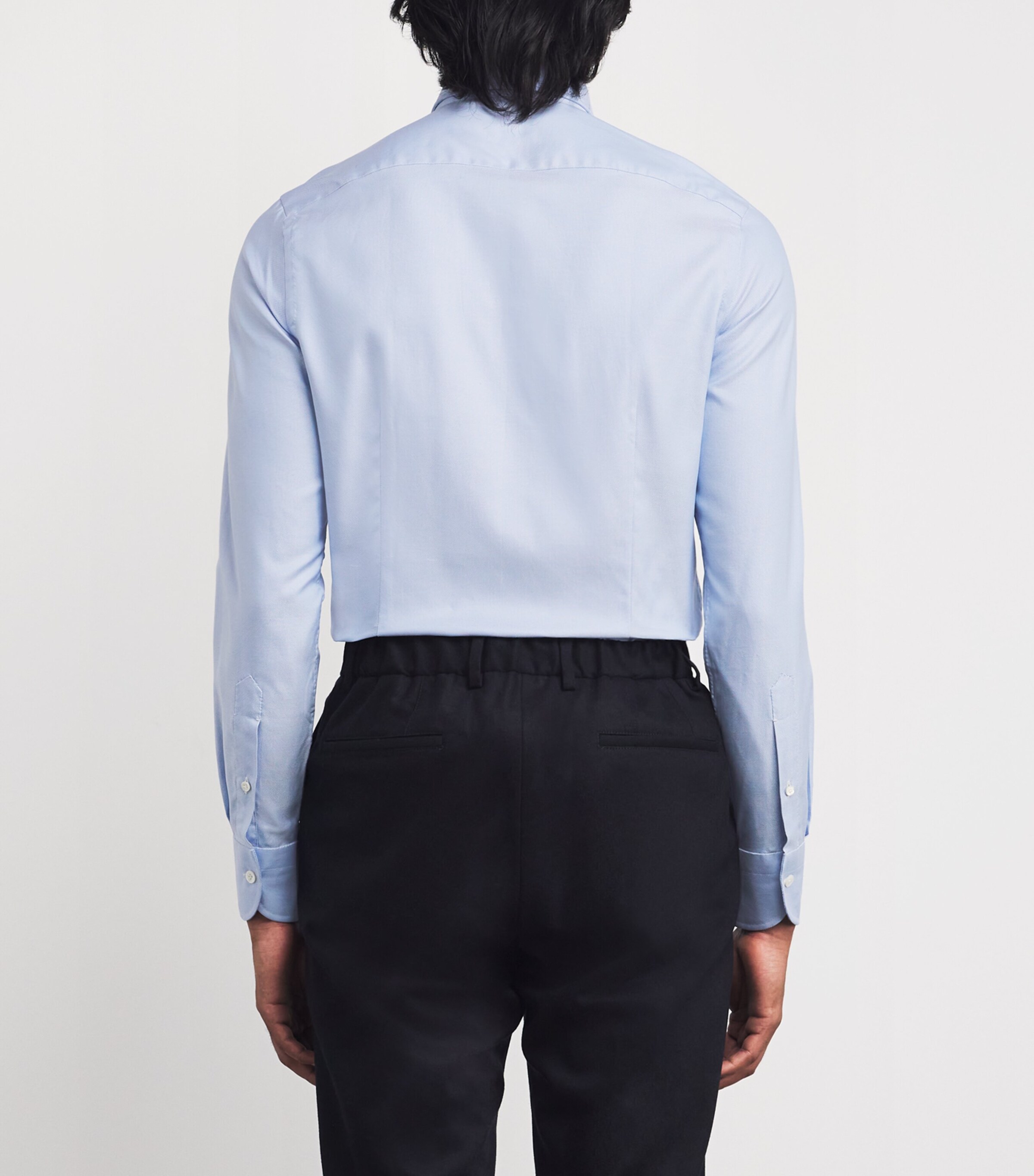 Cotton Oxford Shirt BLUE Image 4