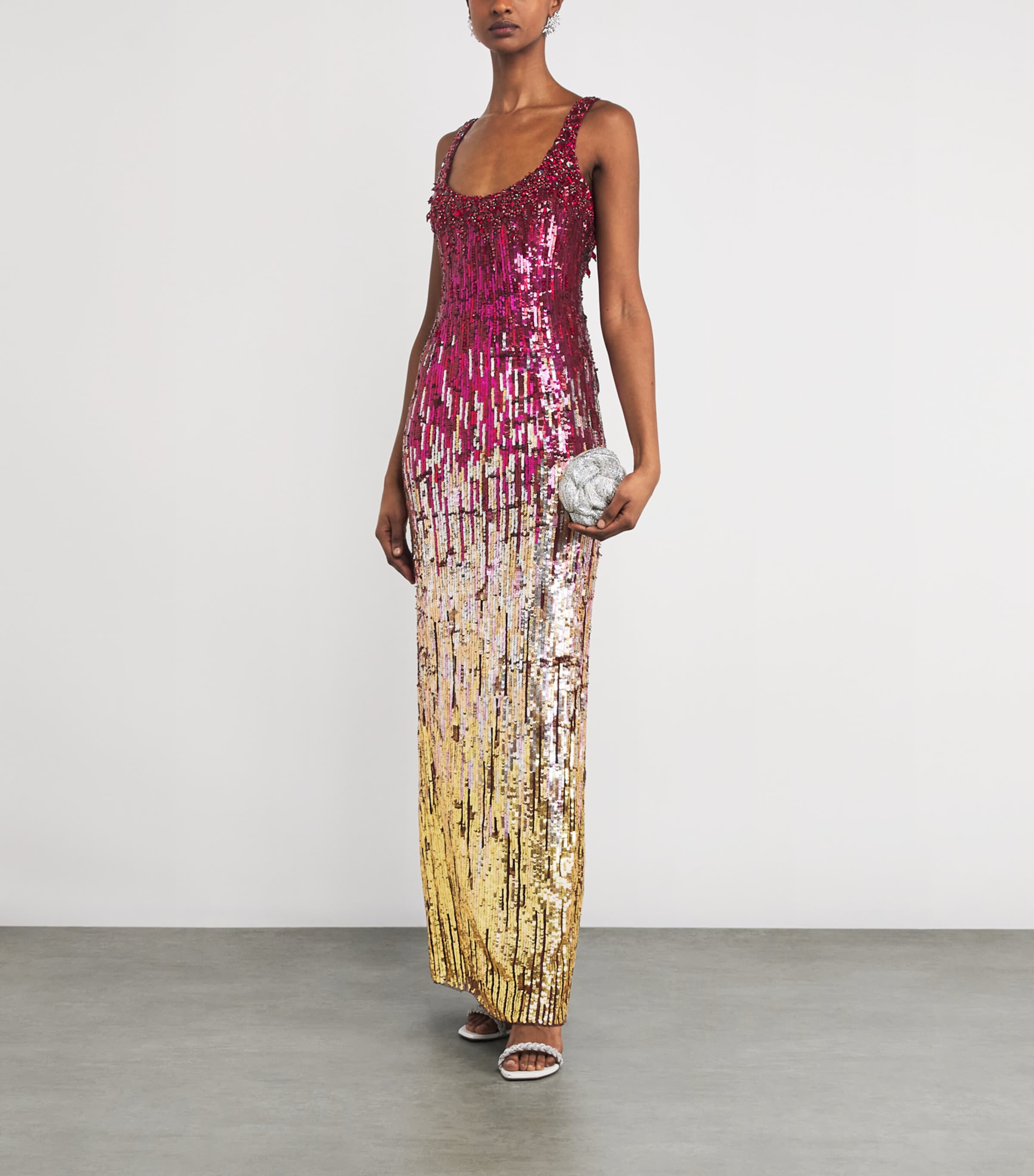 Embellished Ombré Rosalie Gown OMBRE CARDINAL Image 2