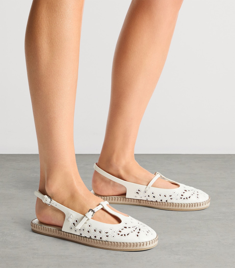 Aimee Leather Slingback Sandals LATTE Image 2