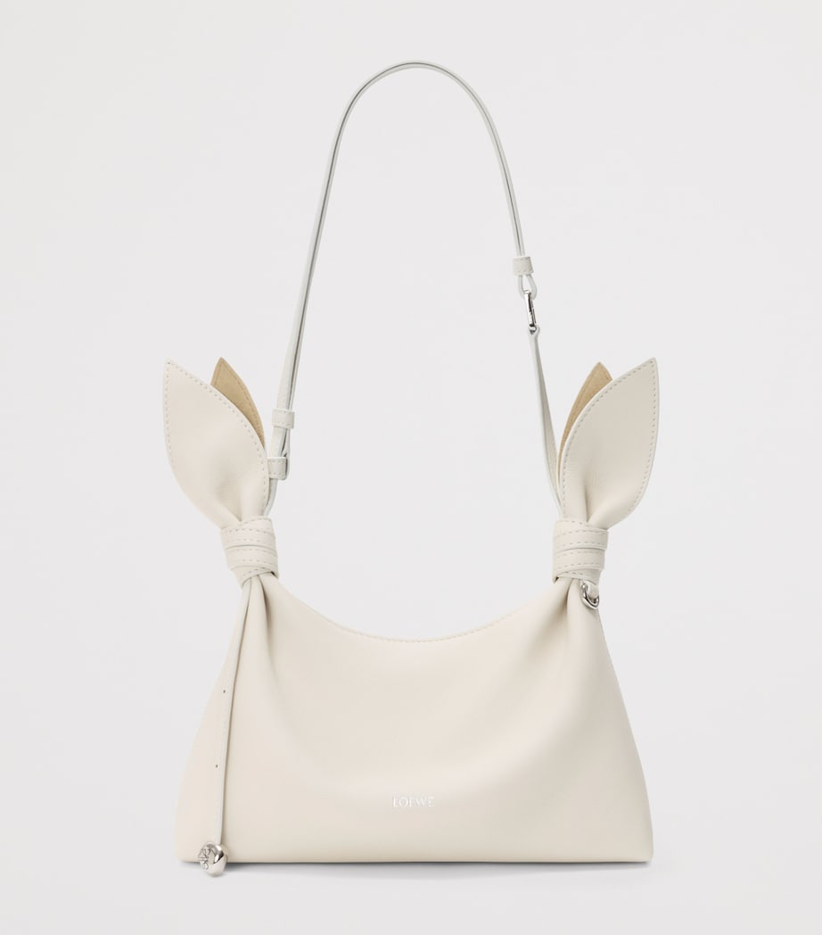 LOEWE Mini Leather Scarf Shoulder Bag Soft White Image 5