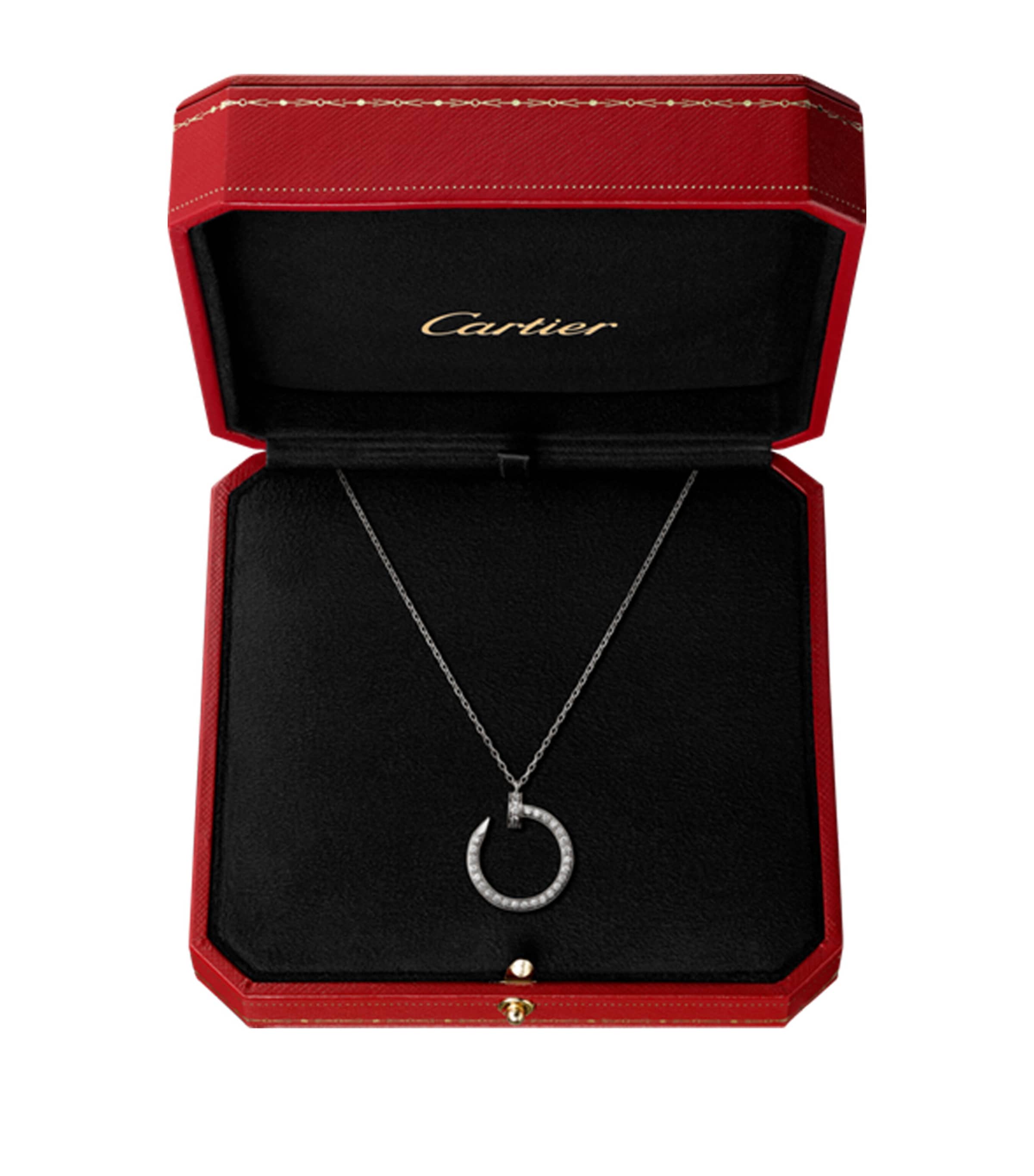Cartier White Gold and Diamond Juste en Clou Pavé Necklace White Gold Image 2