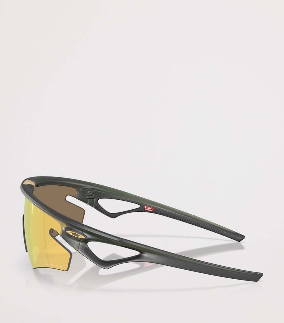 Oakley Sphaera Slash Rectangle Sunglasses Green Image 3