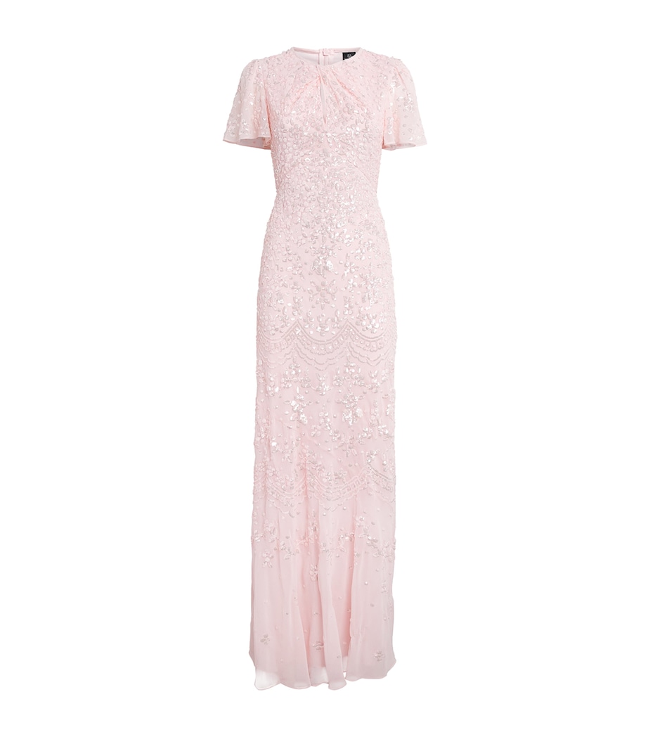 Needle & Thread Womens Georgette Freya Gown Dusk Pink Image 1