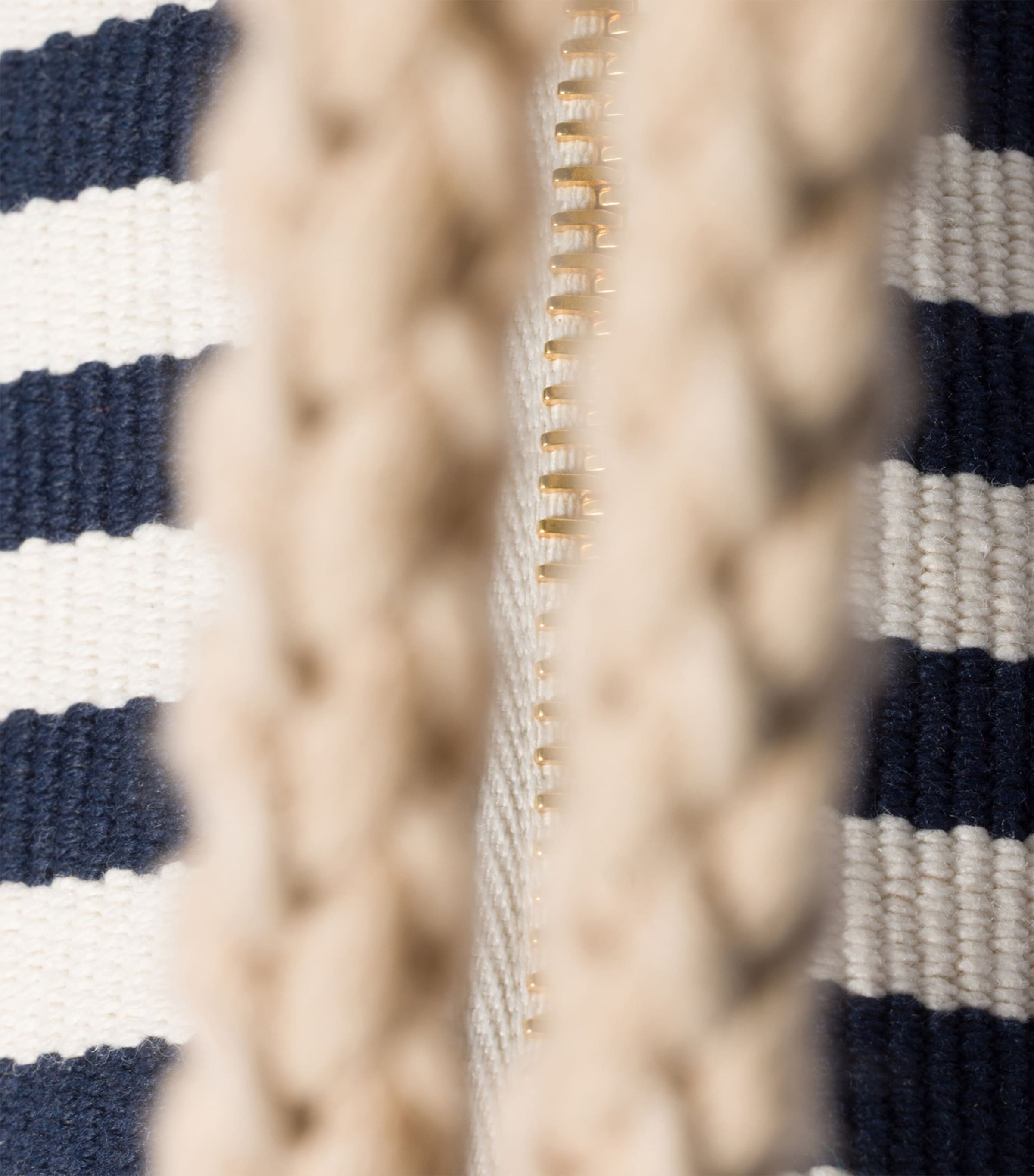 Miu Miu Stripe Logo Pouch Blue Image 4