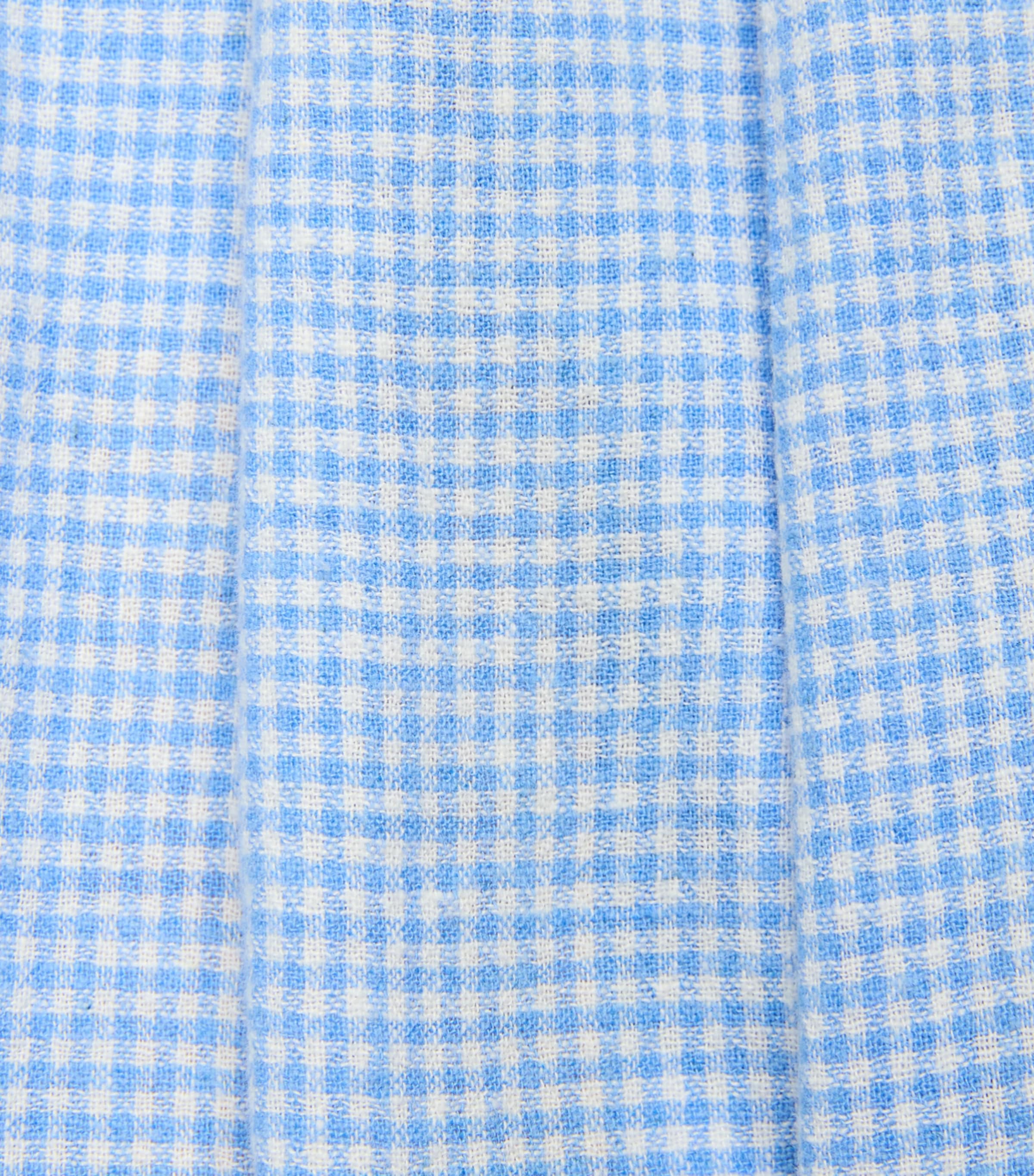 Eberjey Womens Linen-Blend Gingham Pyjama Shorts Gwsb Gingham Wh Image 6