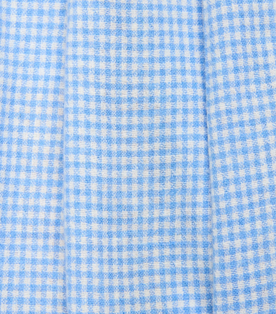 Eberjey Womens Linen-Blend Gingham Pyjama Shorts Gwsb Gingham Wh Image 6