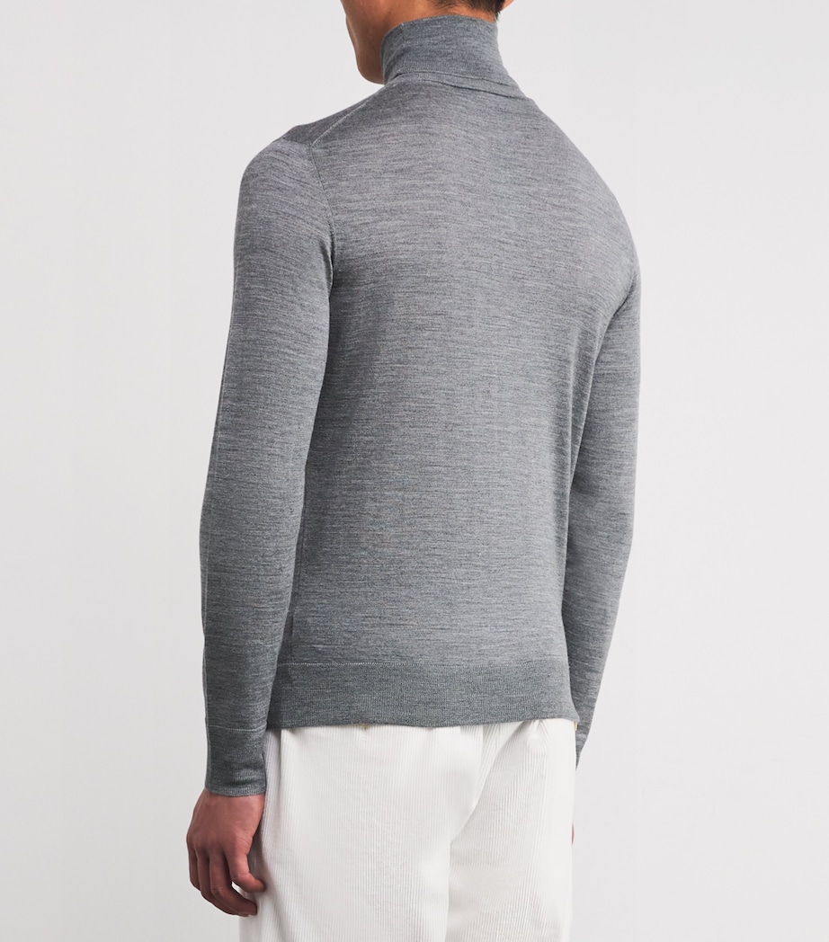 Wool-Silk-Cashmere Rollneck Sweater 940 Image 4