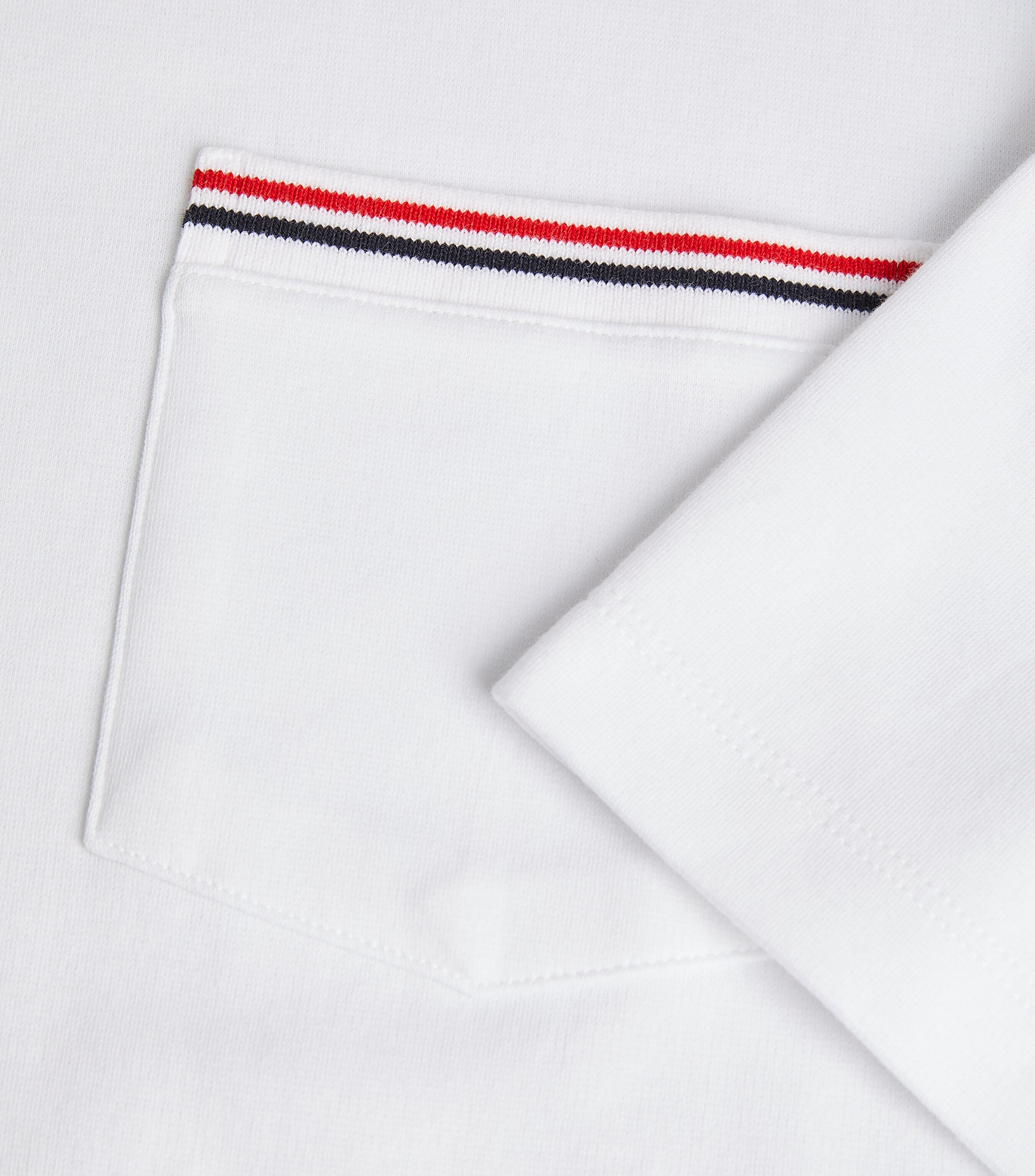 Oversized Tricolour Pocket T-Shirt WHITE Image 5