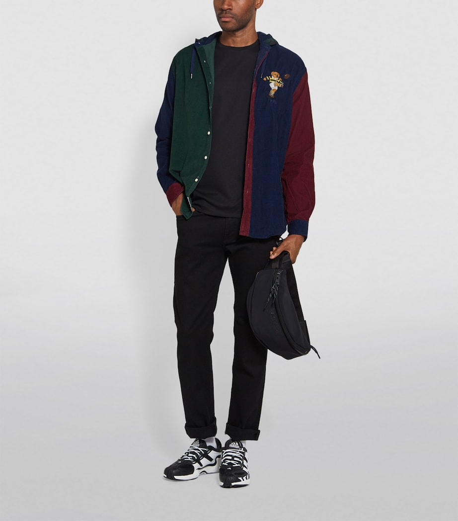 Pima Cotton Long-Sleeved T-Shirt BLACK Image 2