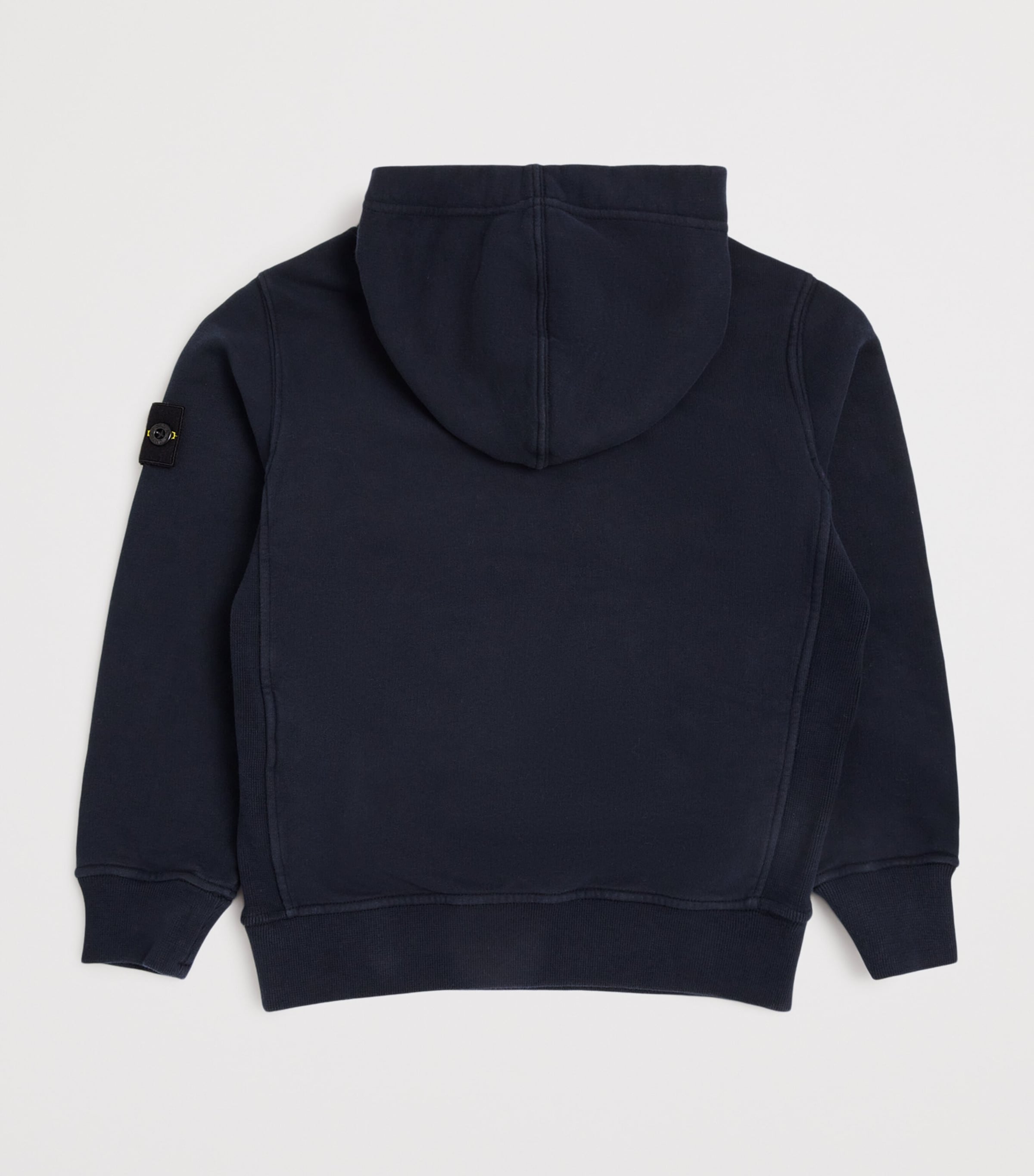 Stone Island Junior Navy Cotton Badge Hoodie (4-14 Years) Harrods US