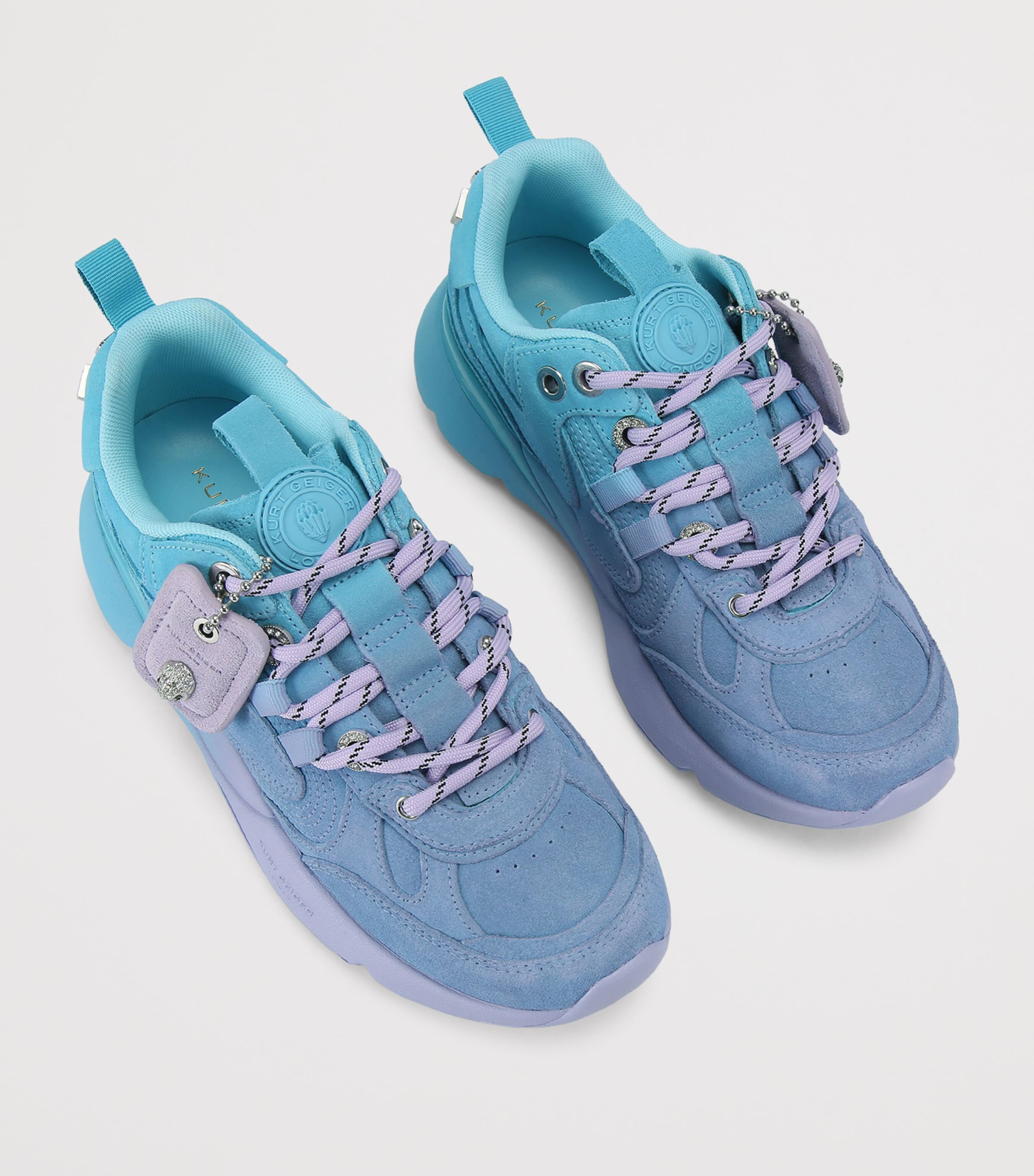 Kurt Geiger London Suede Kurt Runner Sneakers Blue Image 4