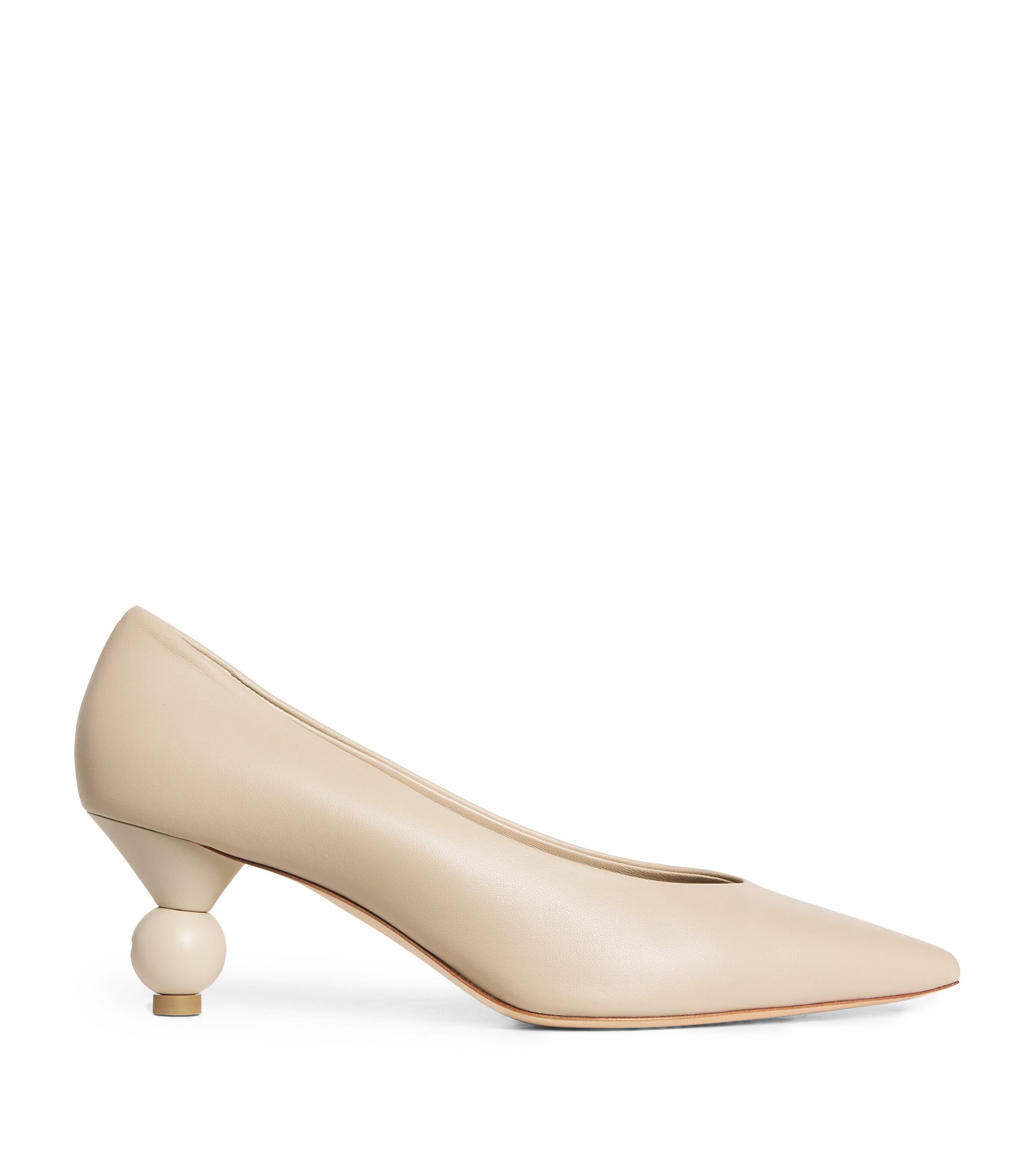Weekend Max Mara Leather Renza Pumps 55 Sand Image 1
