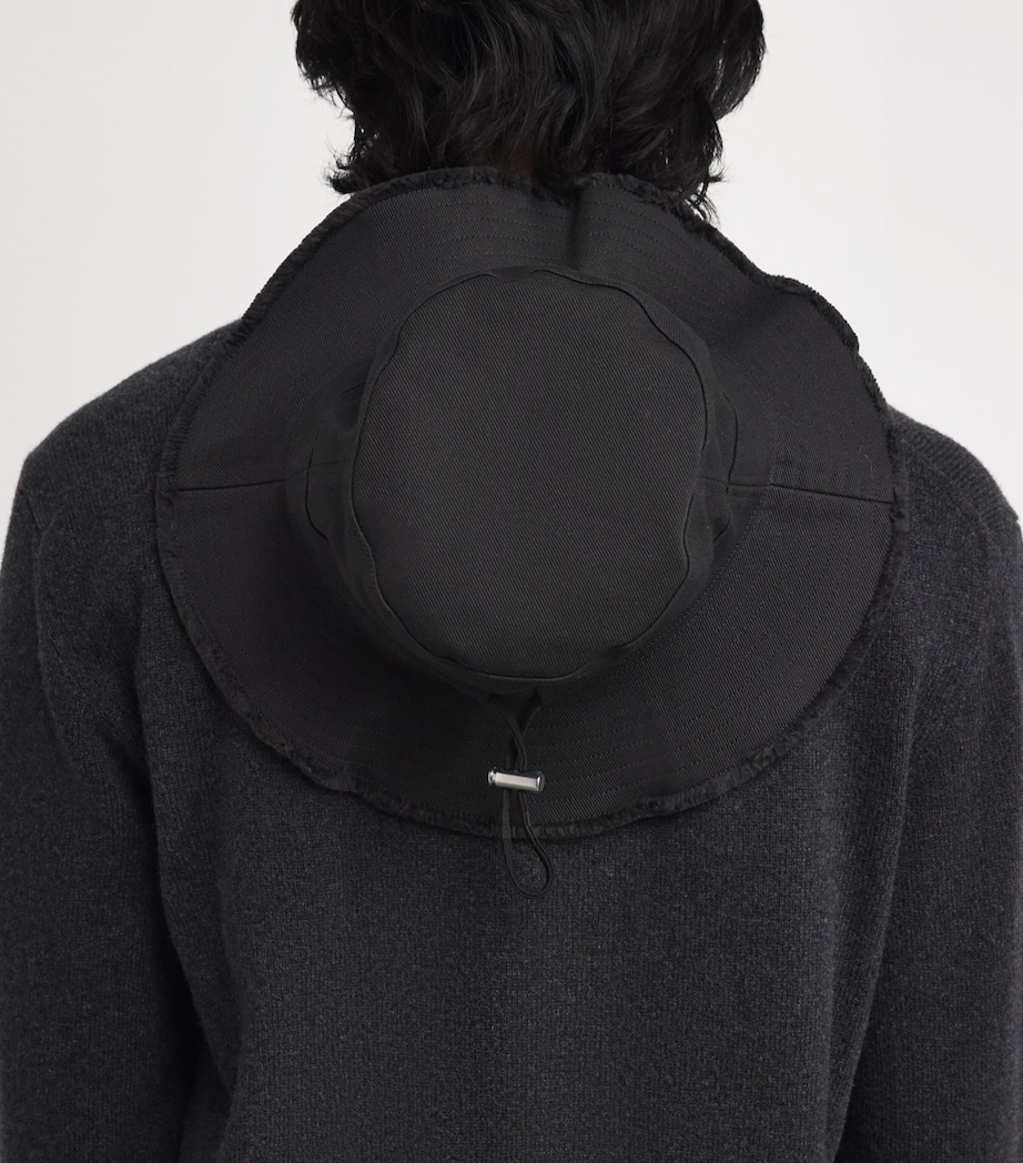 Jacquemus Artichaut Logo Bucket Hat Black Image 5