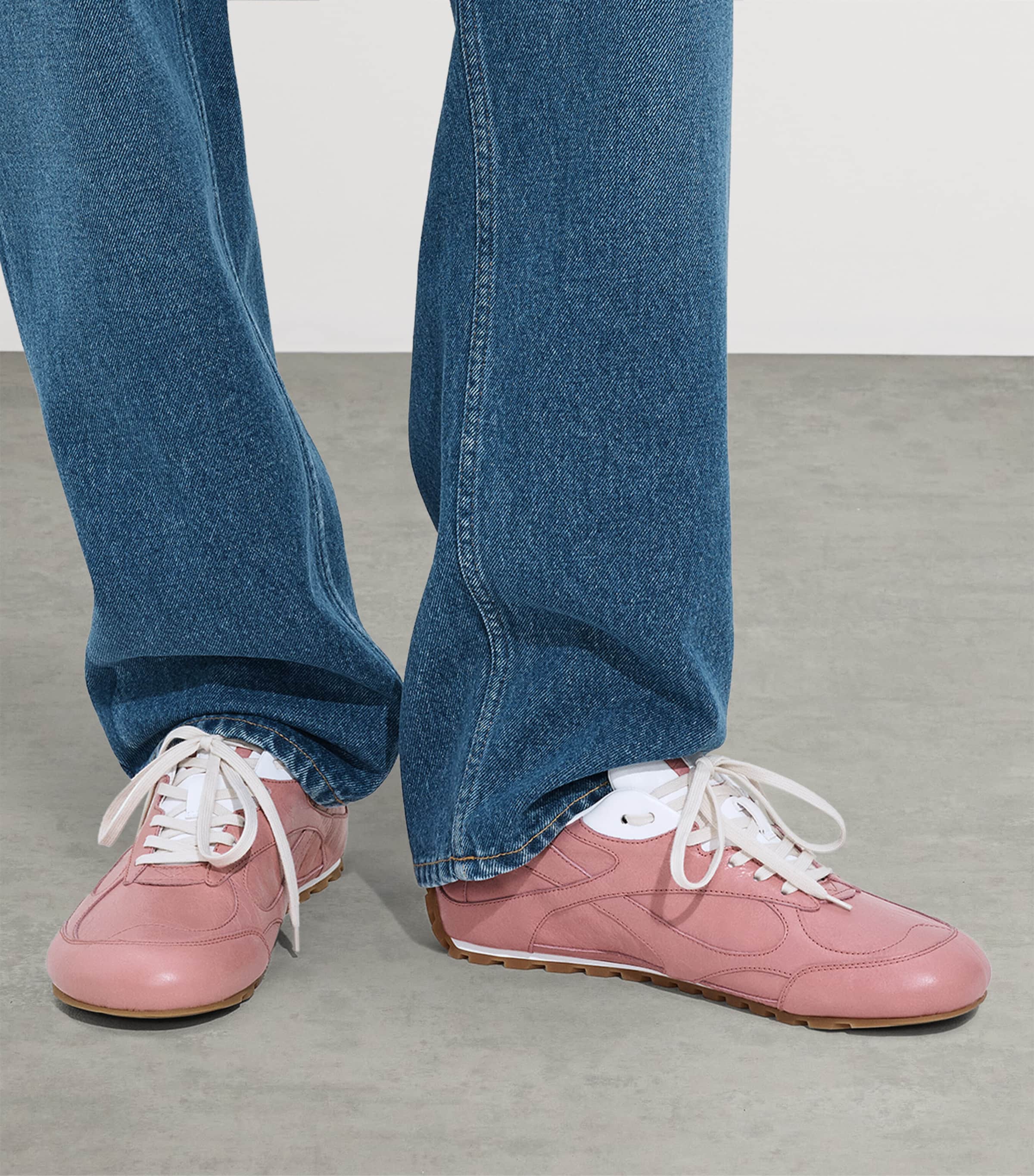 Bottega Veneta Leather Orbit Flash Sneakers Image 2
