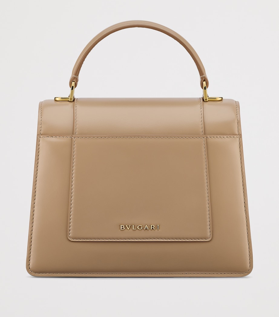 Leather Serpenti Forever Top-Handle Bag BEIGE Image 2