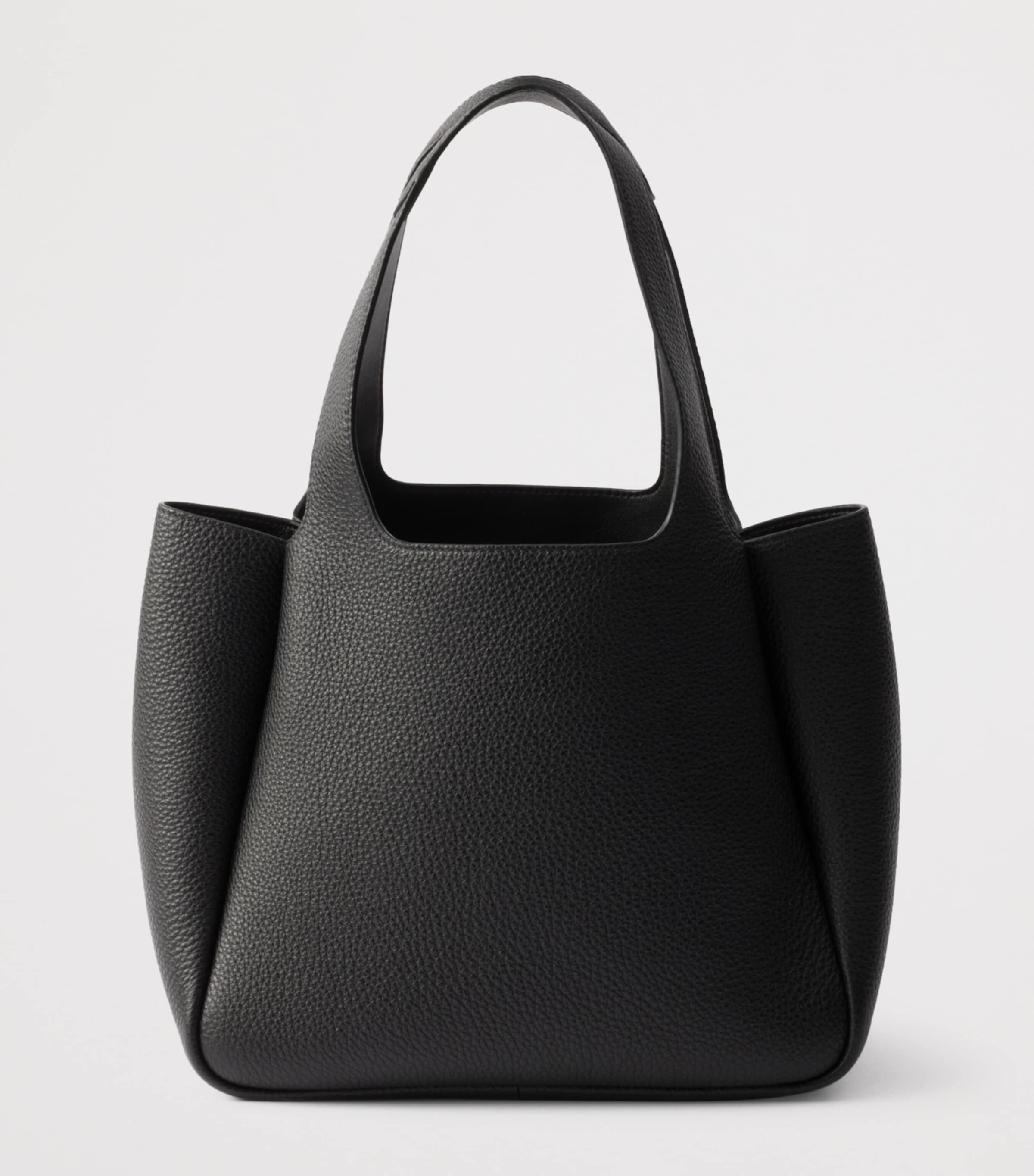 Small Leather Tote Bag F0632 Image 3