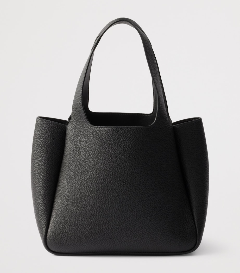 Small Leather Tote Bag F0632 Image 3
