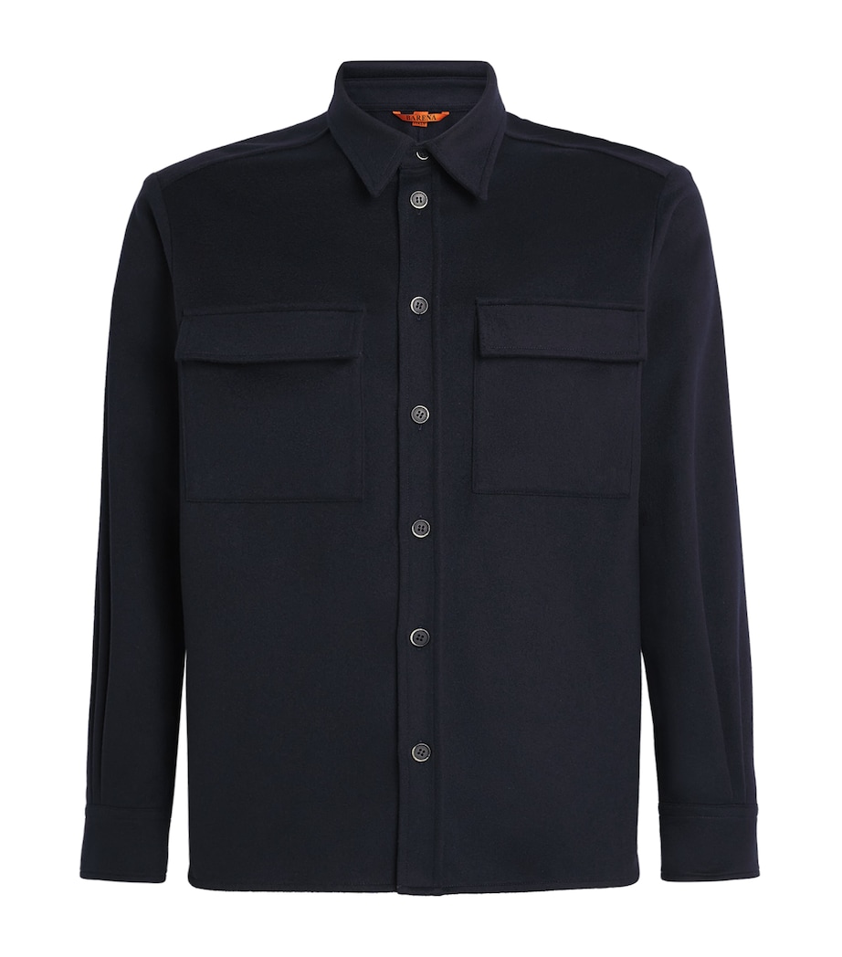 Barena Mens Cashmere Overshirt Image 1