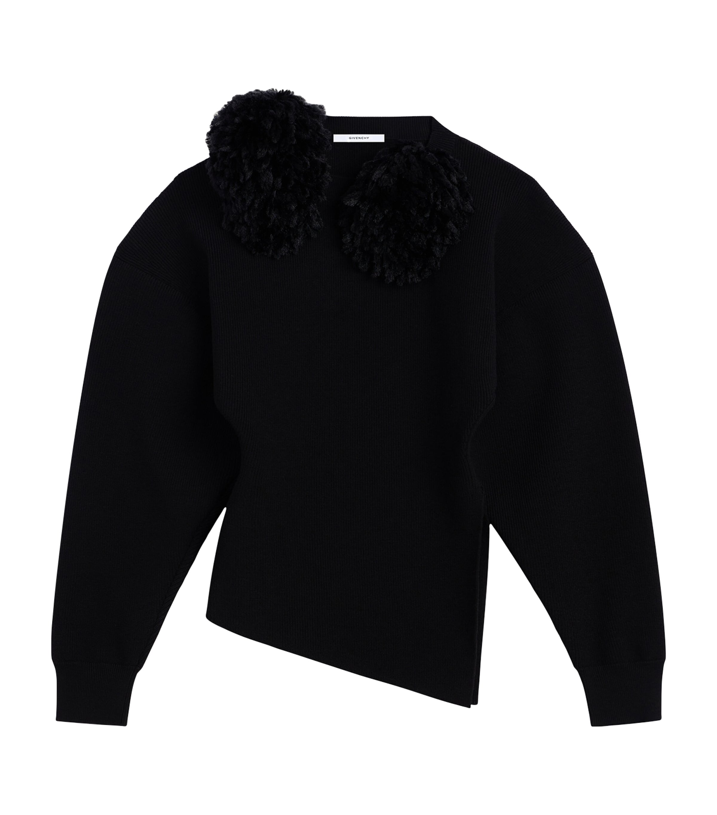 Givenchy Womens Wool Asymmetric Sweater Image 1