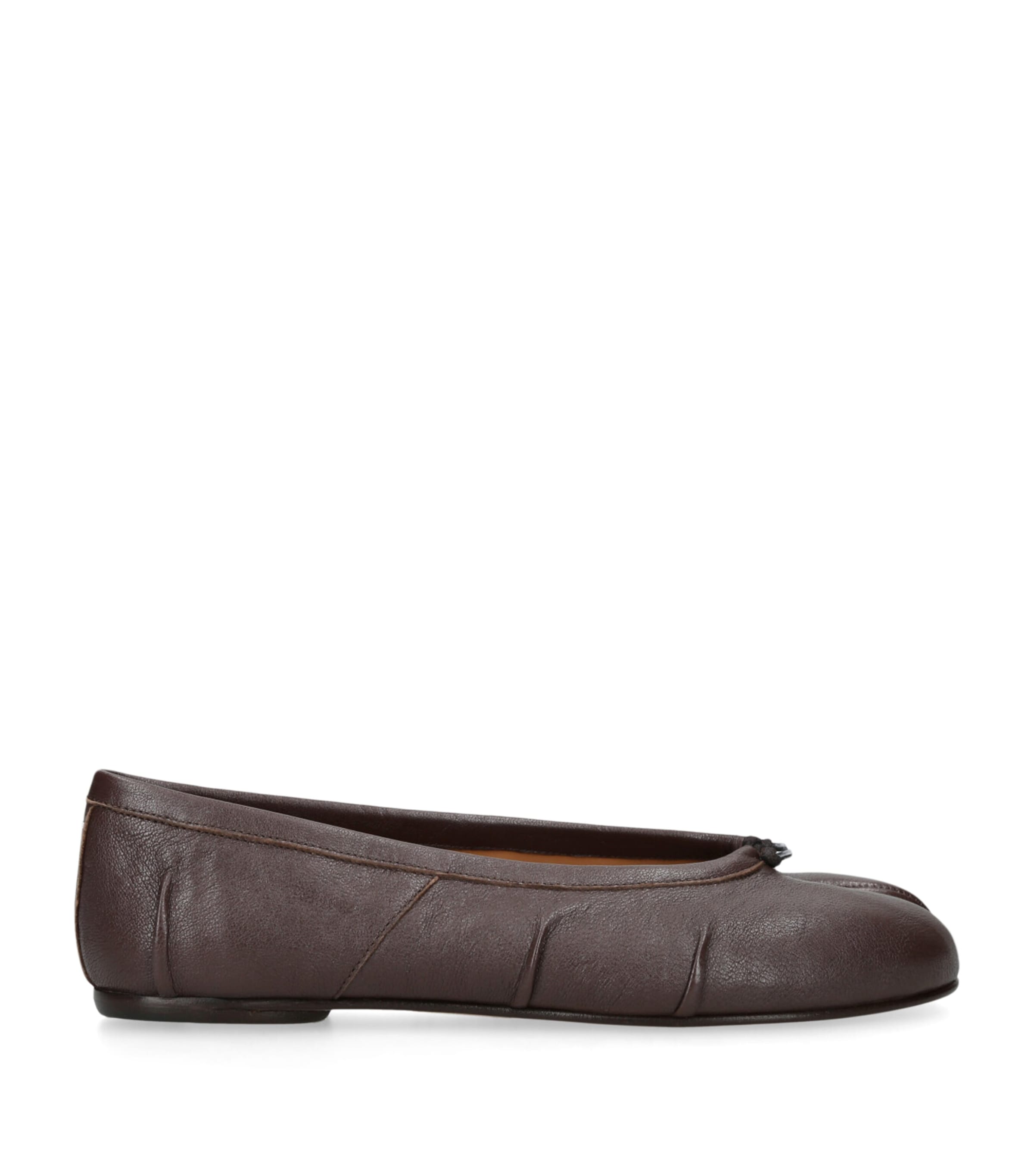 Maison Margiela Womens Leather Tabi Ballet Flats Other Image 1