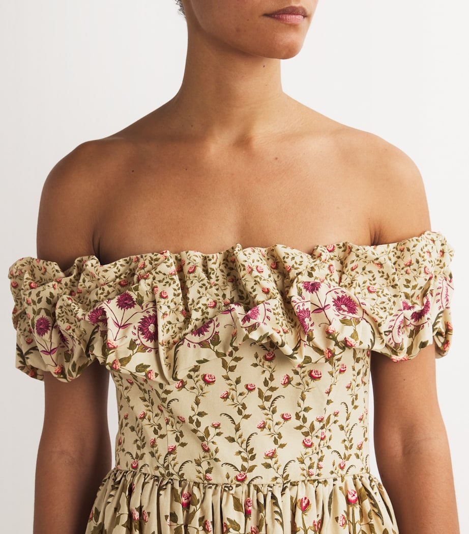 Cotton Floral Print Sueño Maxi Dress MULTICOLOR Image 4