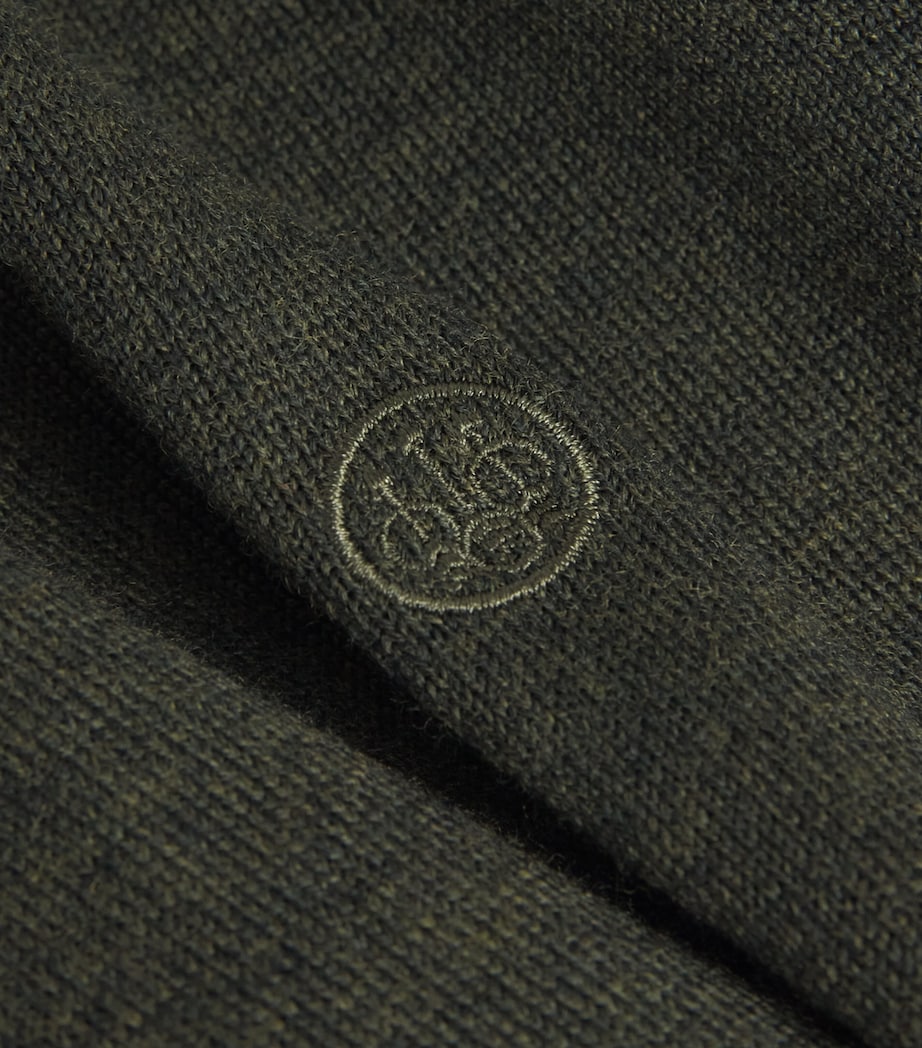 Merino V-Neck Sweater 07AA:GREEN MOSS Image 5