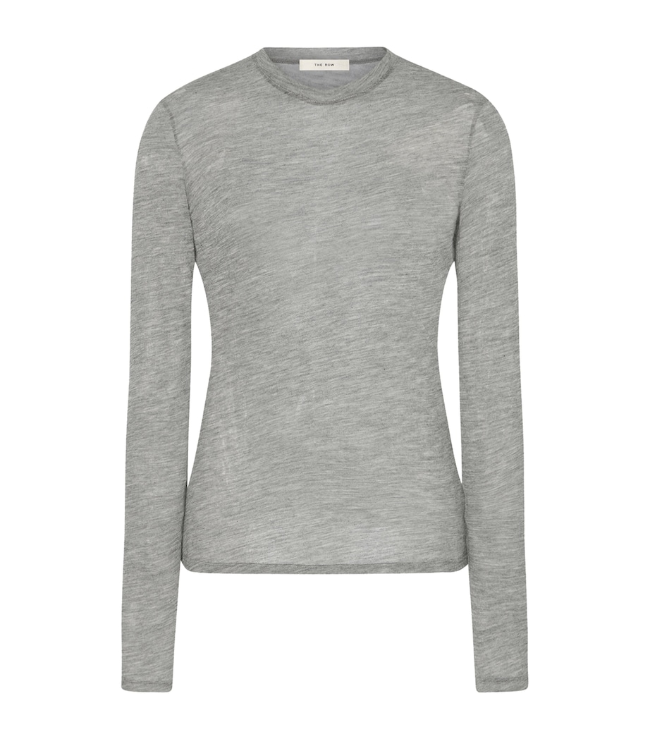 Inverness Cashmere Long-Sleeve T-Shirt GREY MELANGE Image 1