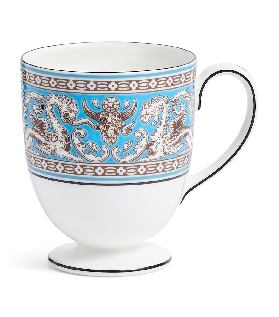 Wedgwood Fine Bone China Florentine Turquoise Mug Blue Image 1