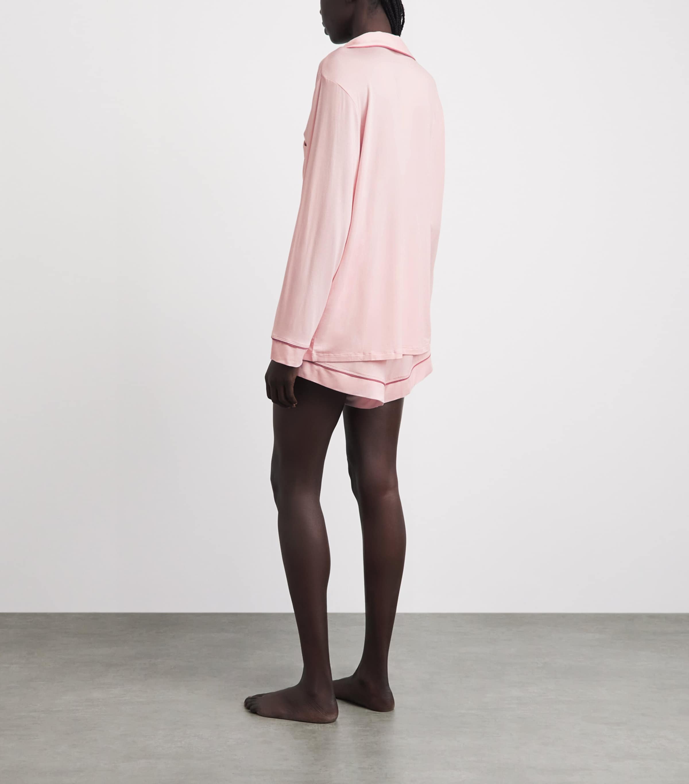 Eberjey Womens Gisele Short Pyjama Set Ppfig Pale Pink Image 4