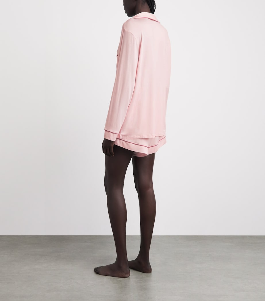 Eberjey Womens Gisele Short Pyjama Set Ppfig Pale Pink Image 4