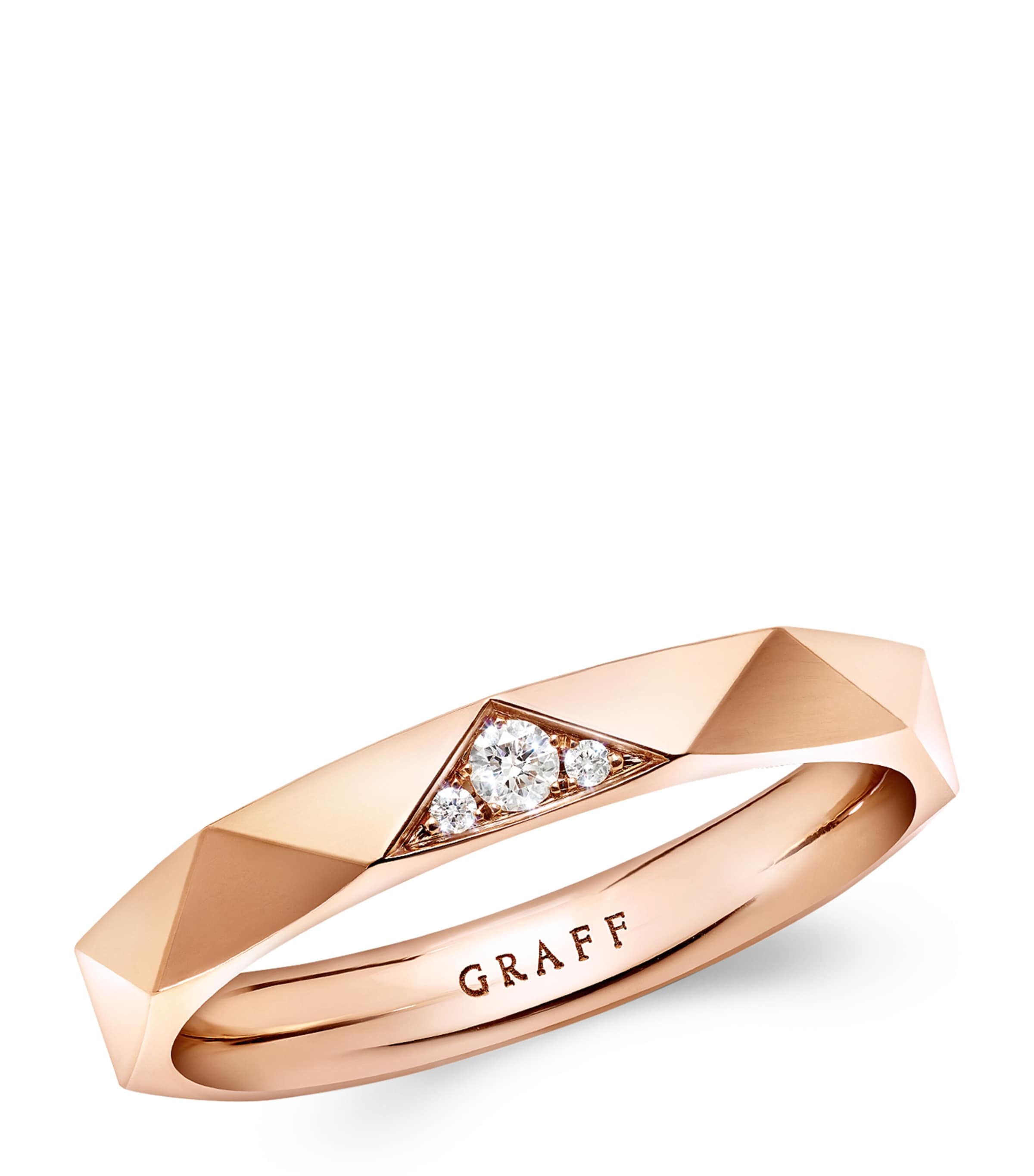 Graff Rose Gold and Diamond Laurence Graff Signature Ring Harrods UK