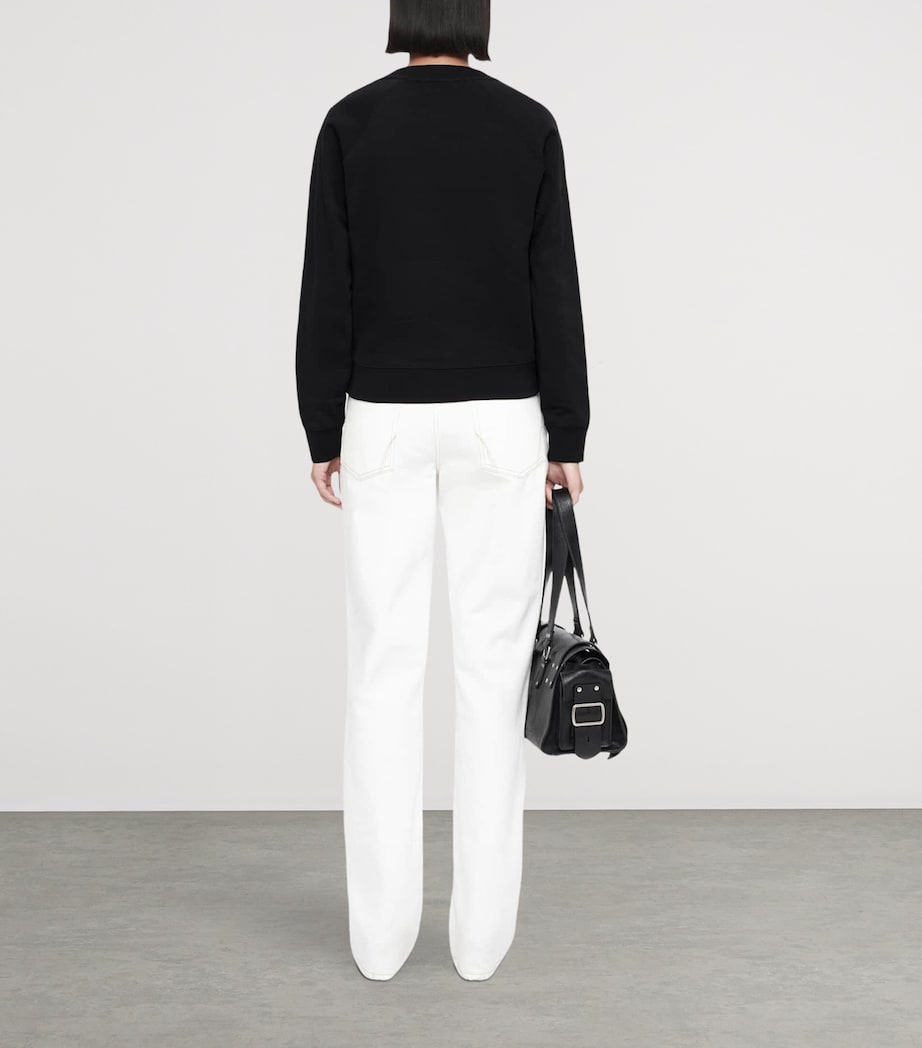 AllSaints Womens Lily Sweatshirt Jet Black Image 7