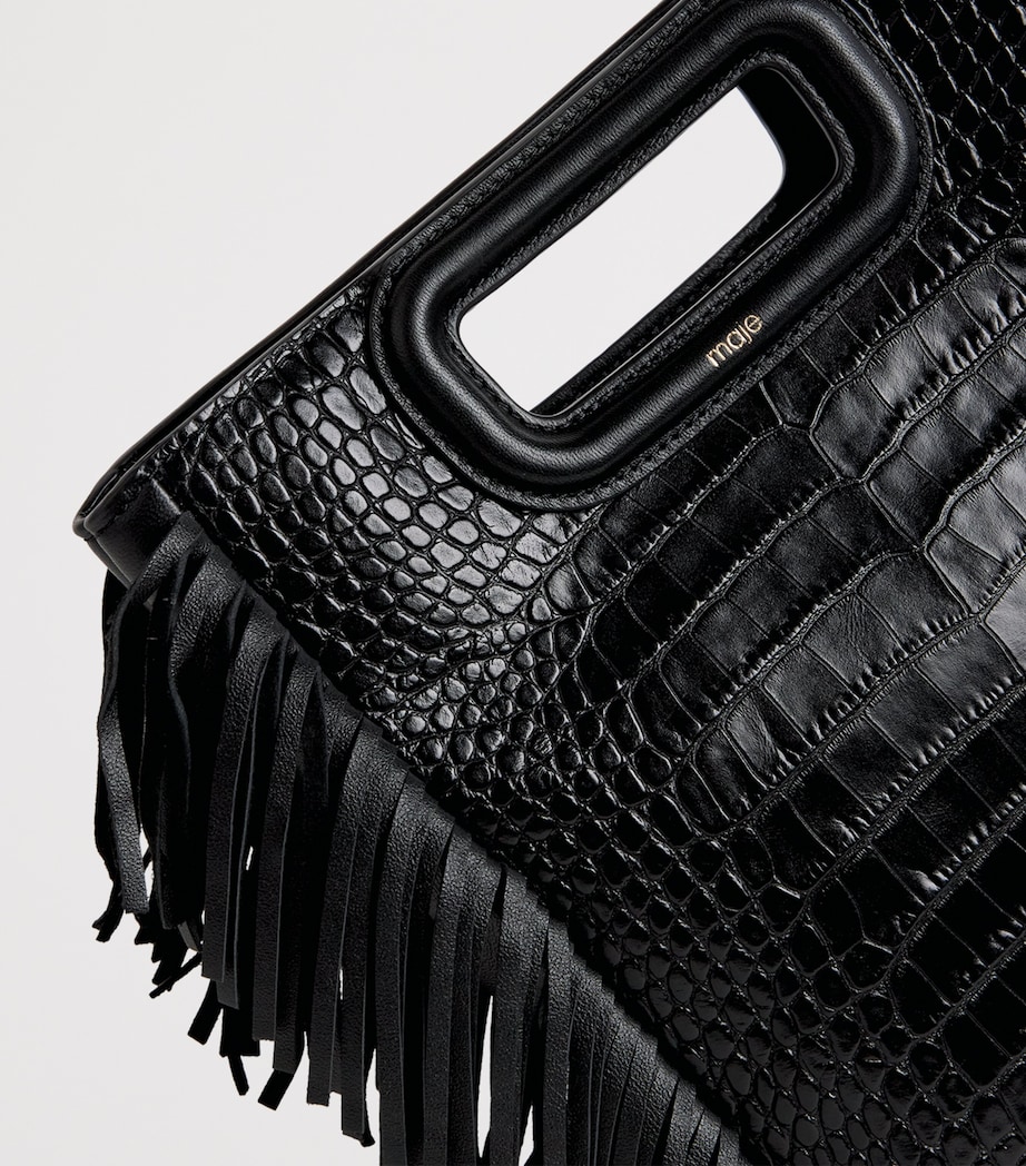 Maje Leather M Cross-Body Bag Black Image 5