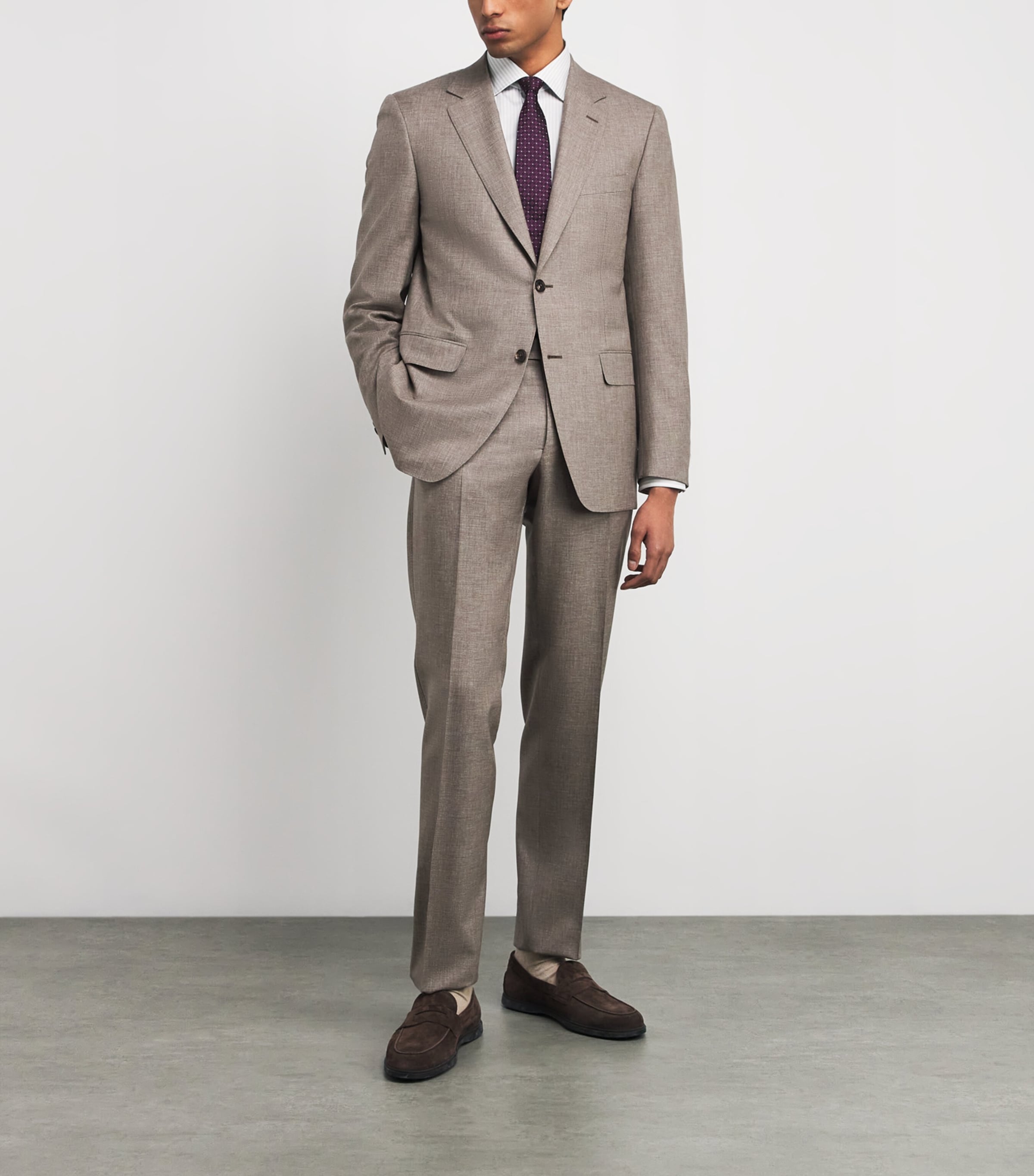 Cotton Stripe Shirt 21 LIGHT GREY Image 2