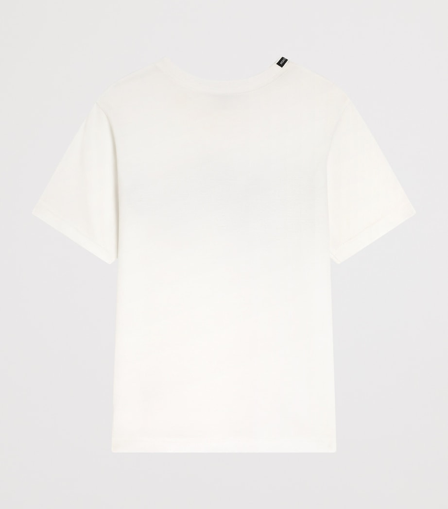 Cotton Logo T-Shirt (8-12+ Years) W0111-WHITE Image 2