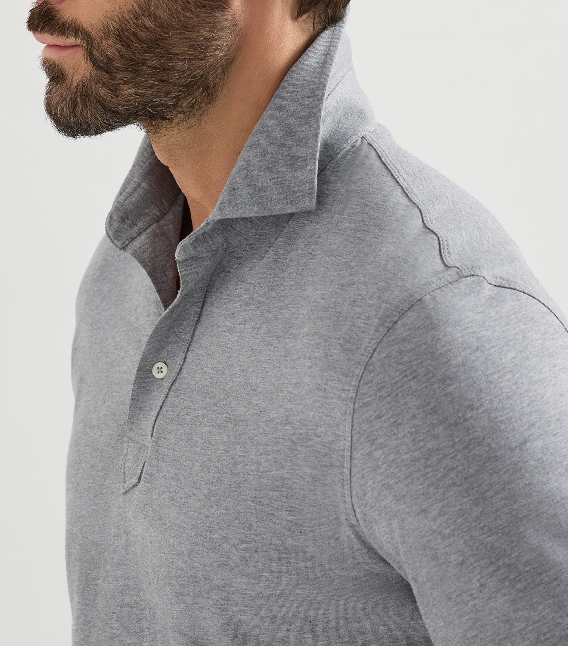 Brunello Cucinelli Mens Cotton Polo Shirt Image 6