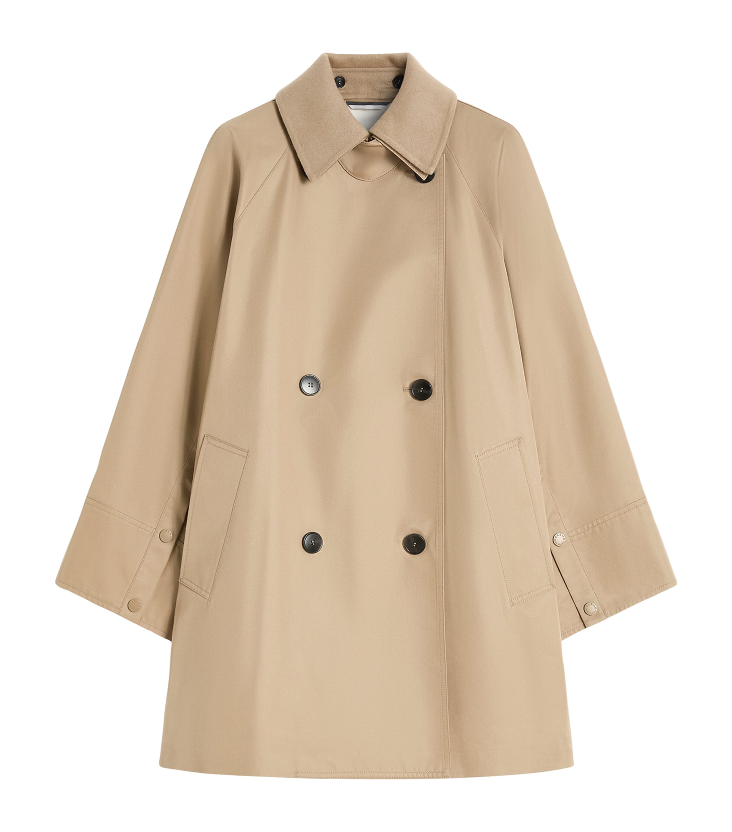 Weekend Max Mara Womens Water-Repellent Gabardine Trench Coat Hazelnut Brown Image 1