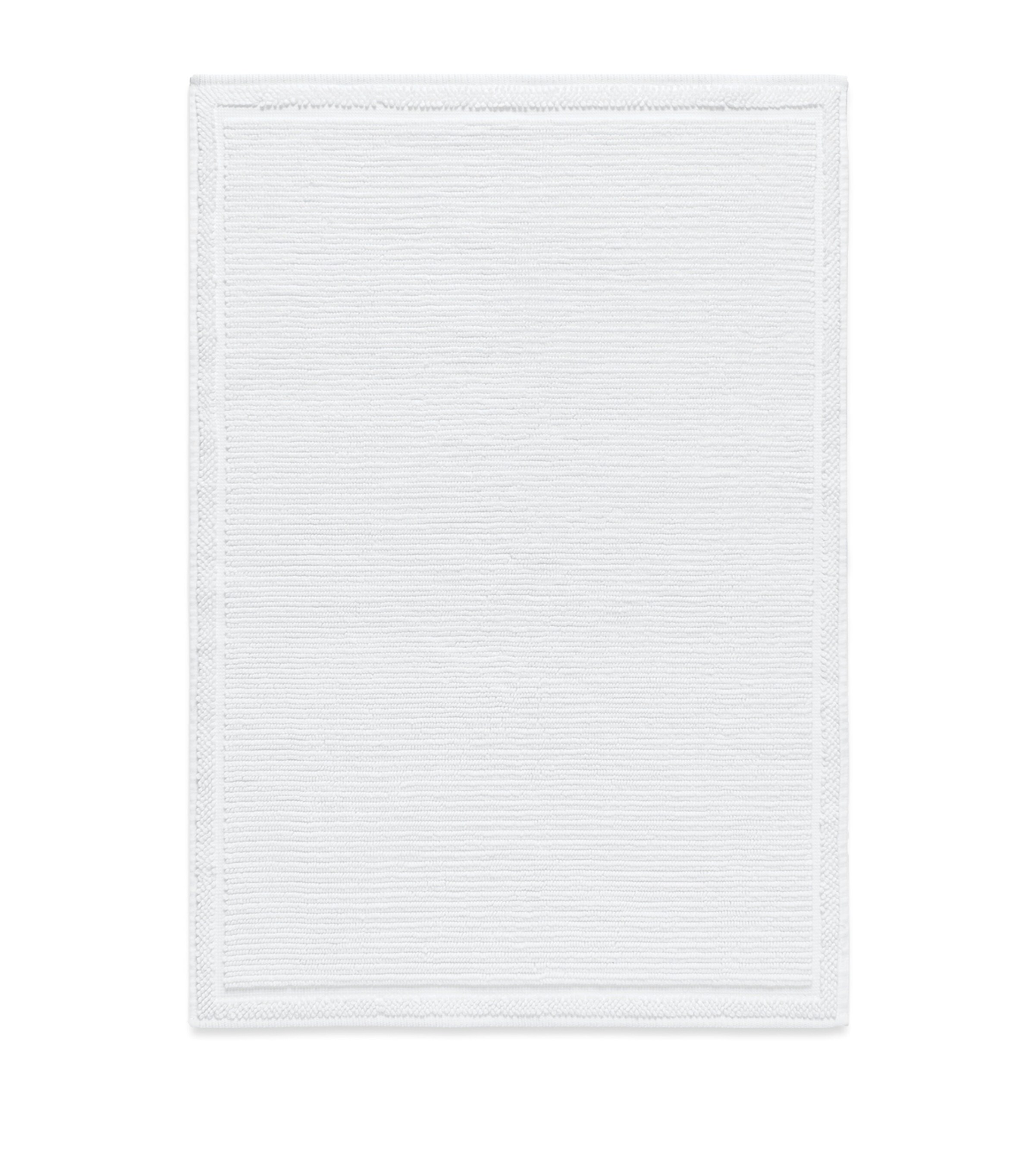 Organic Cotton Raya Bath Rug (60cm x 95cm) WHITE Image 3
