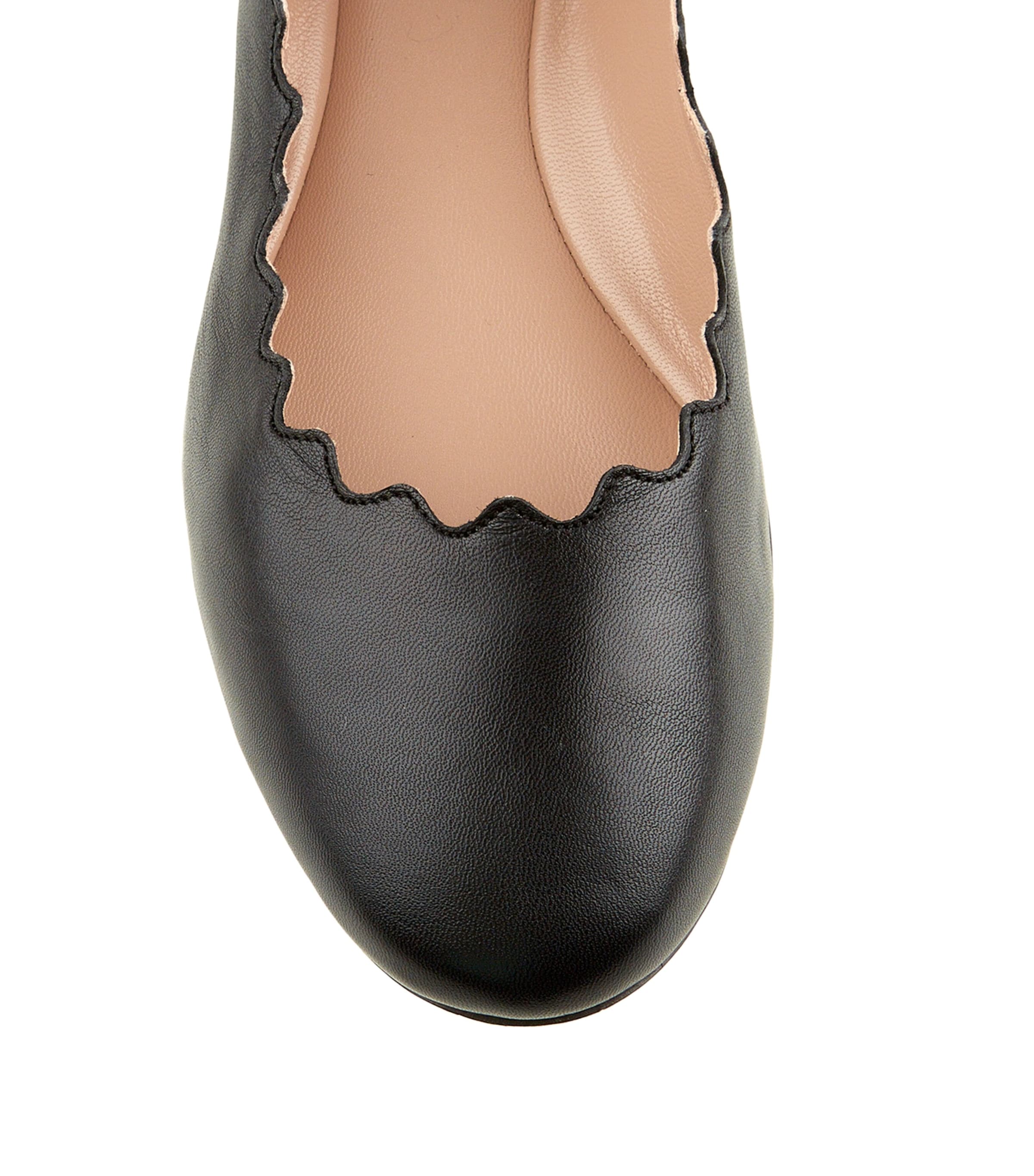 Chloé Leather Lauren Flats Black Image 2