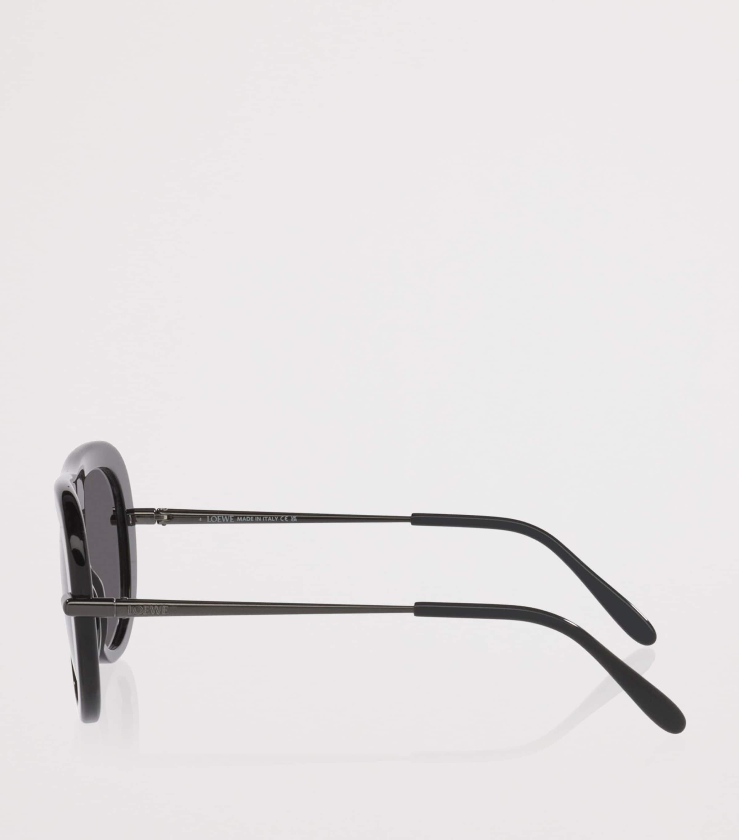 LOEWE Slim Pilot Sunglasses Black Image 3
