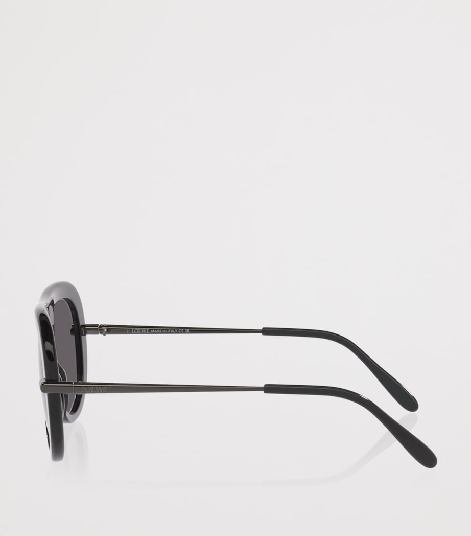 LOEWE Slim Pilot Sunglasses Black Image 3