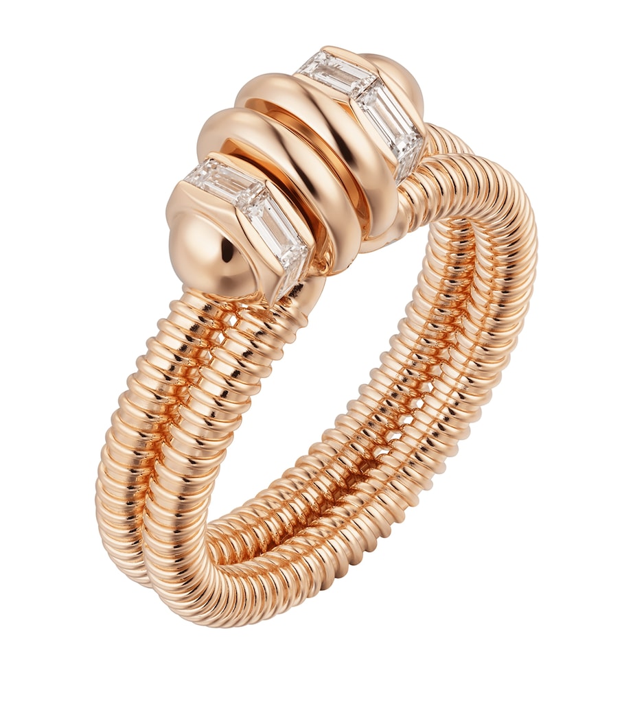 Rose Gold and Diamond Écrou de Cartier Ring WHITE Image 1