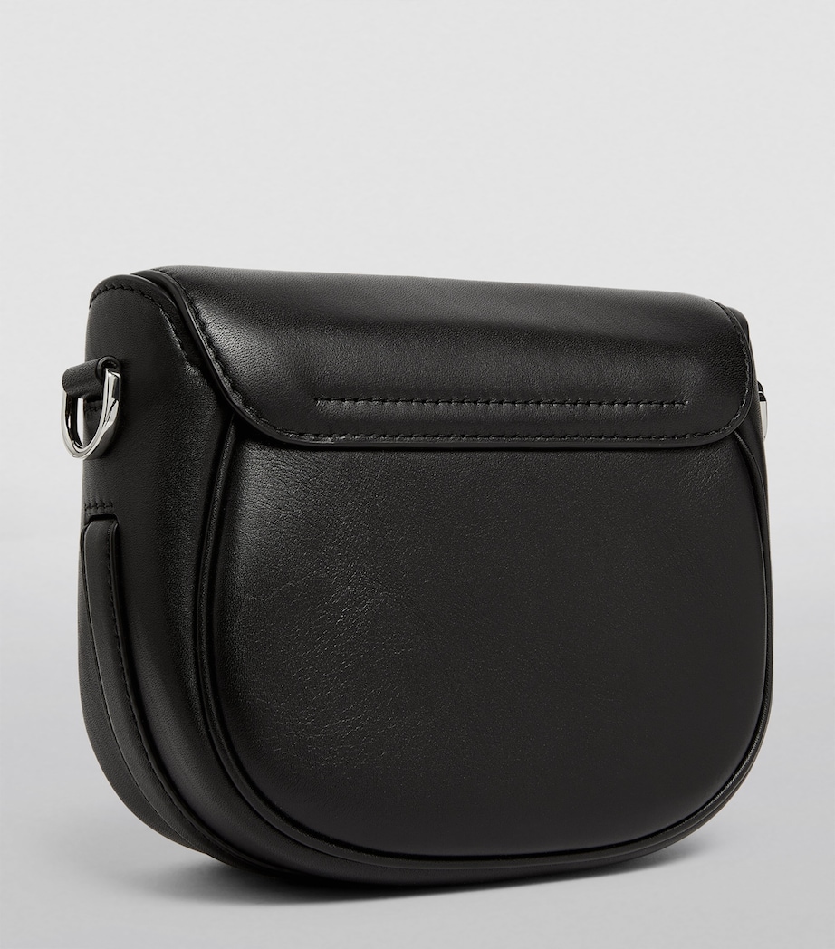 The Marc Jacobs Small Leather J Marc Saddle Bag 001 BLACK Image 2