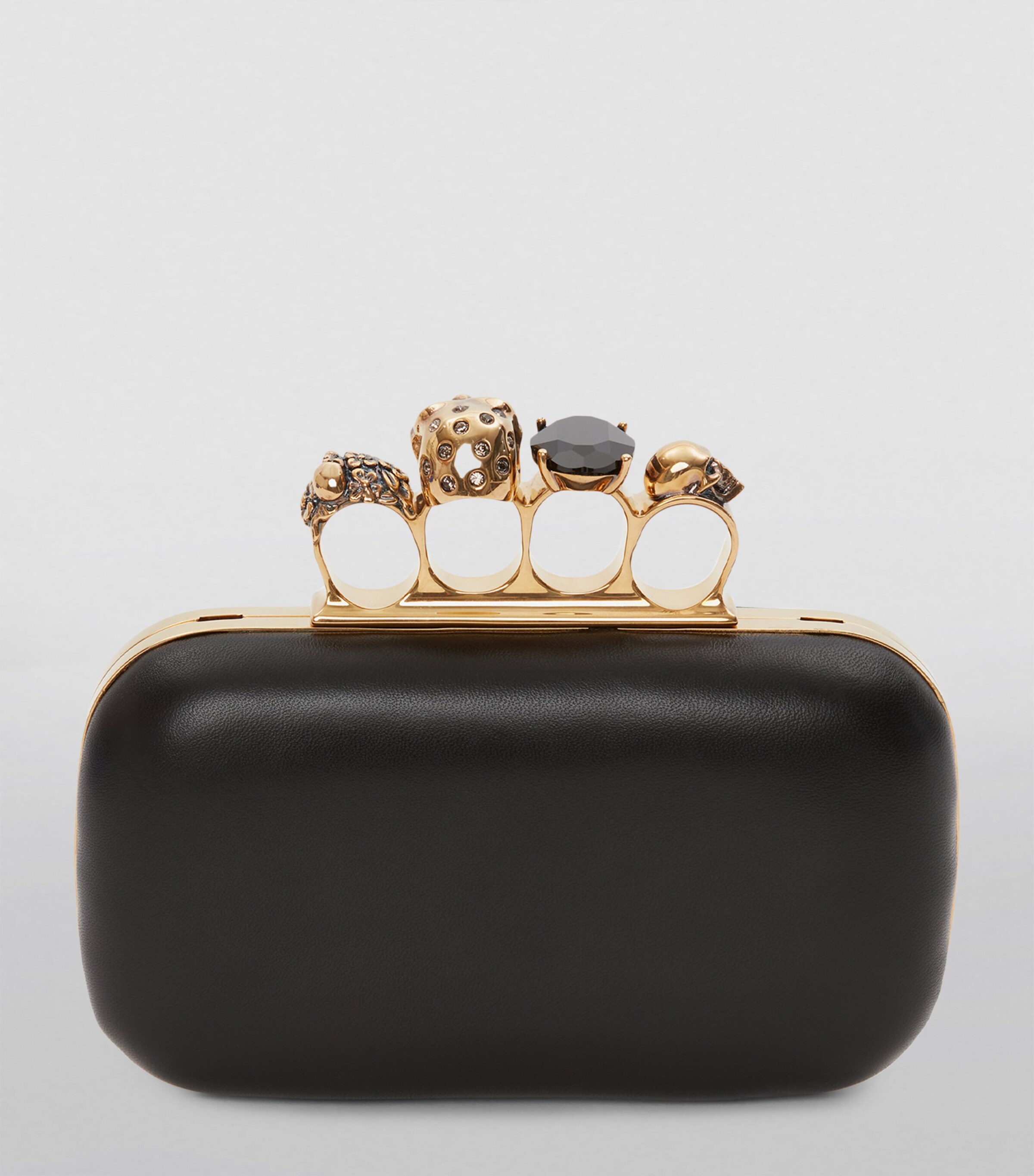 McQueen Skull Four-Ring Clutch Bag Image 2
