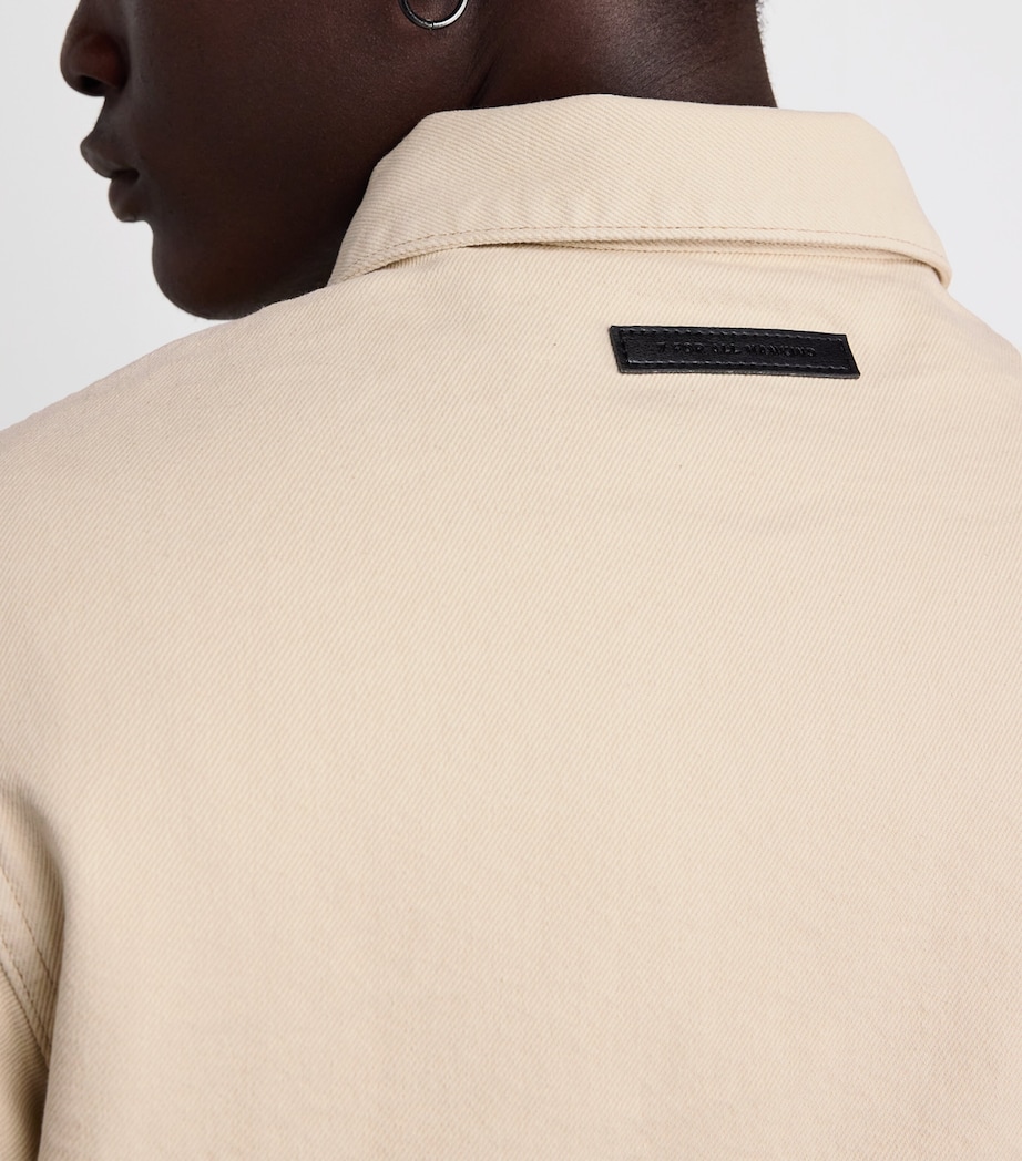 Cotton Padded Harrington Jacket U71NN SUNFADED SAND Image 6